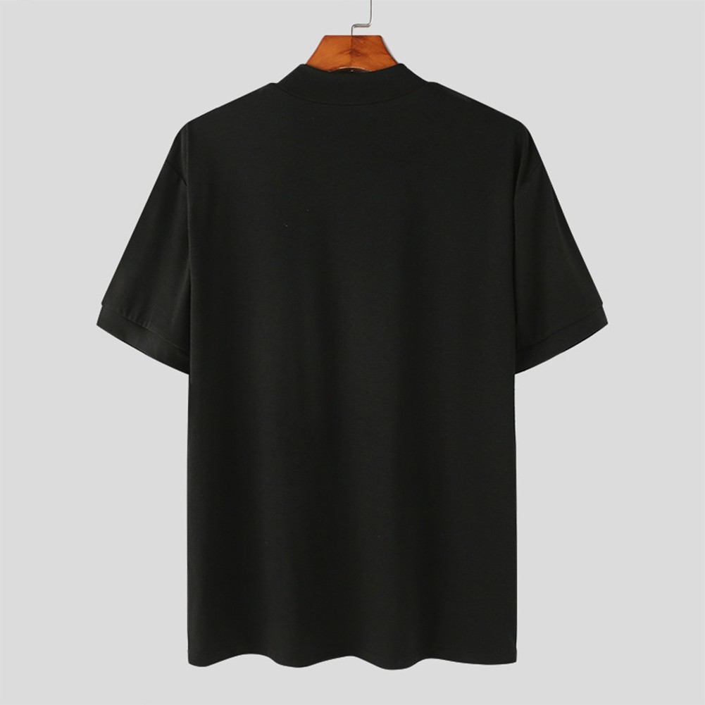 Cozy Men’s Undershirt Half Turtleneck Tee Top for Casual and Formal Events