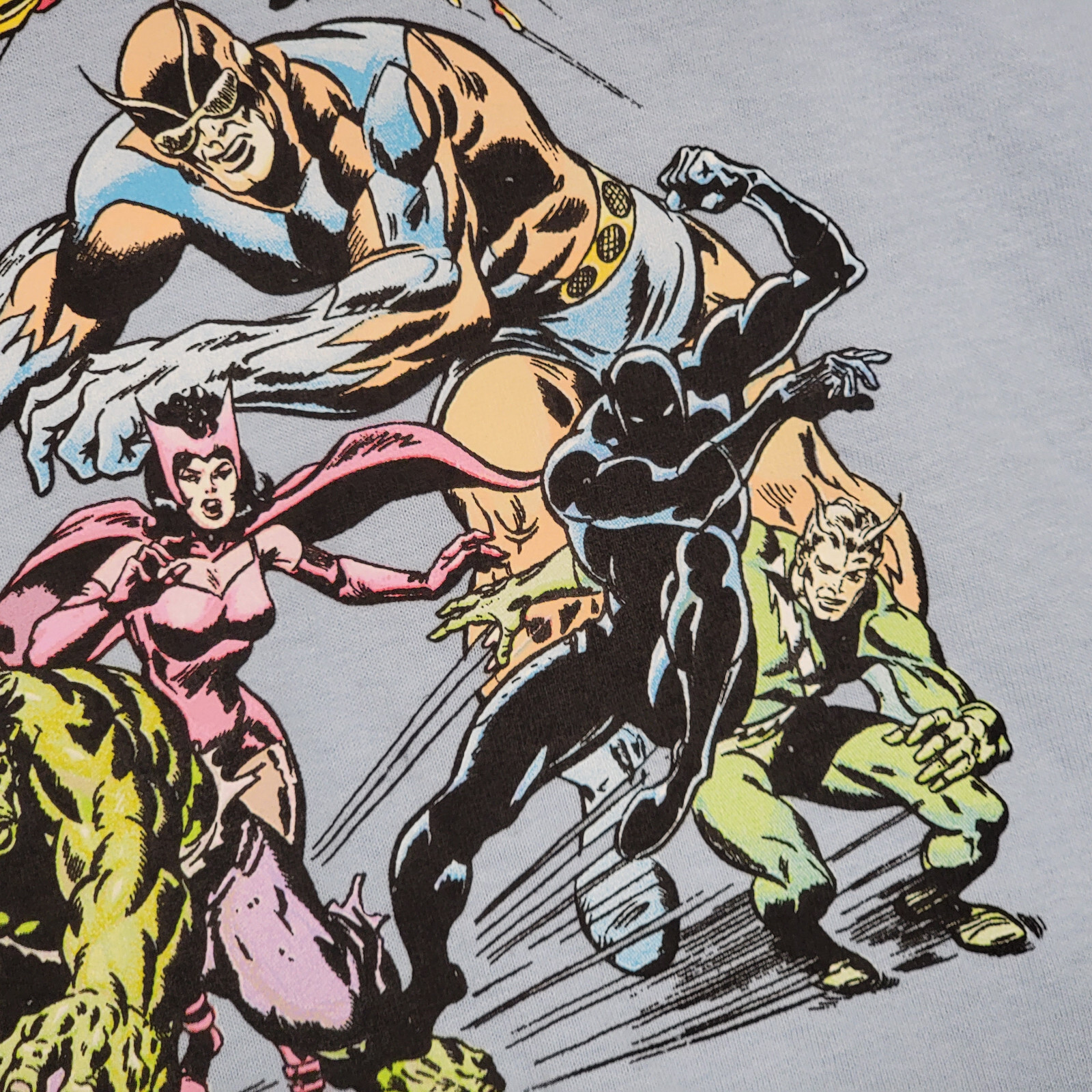 MARVEL Comics Mens 2XL XXL Blue Golden Age Aventures Hulk Thor Cpt America NWT