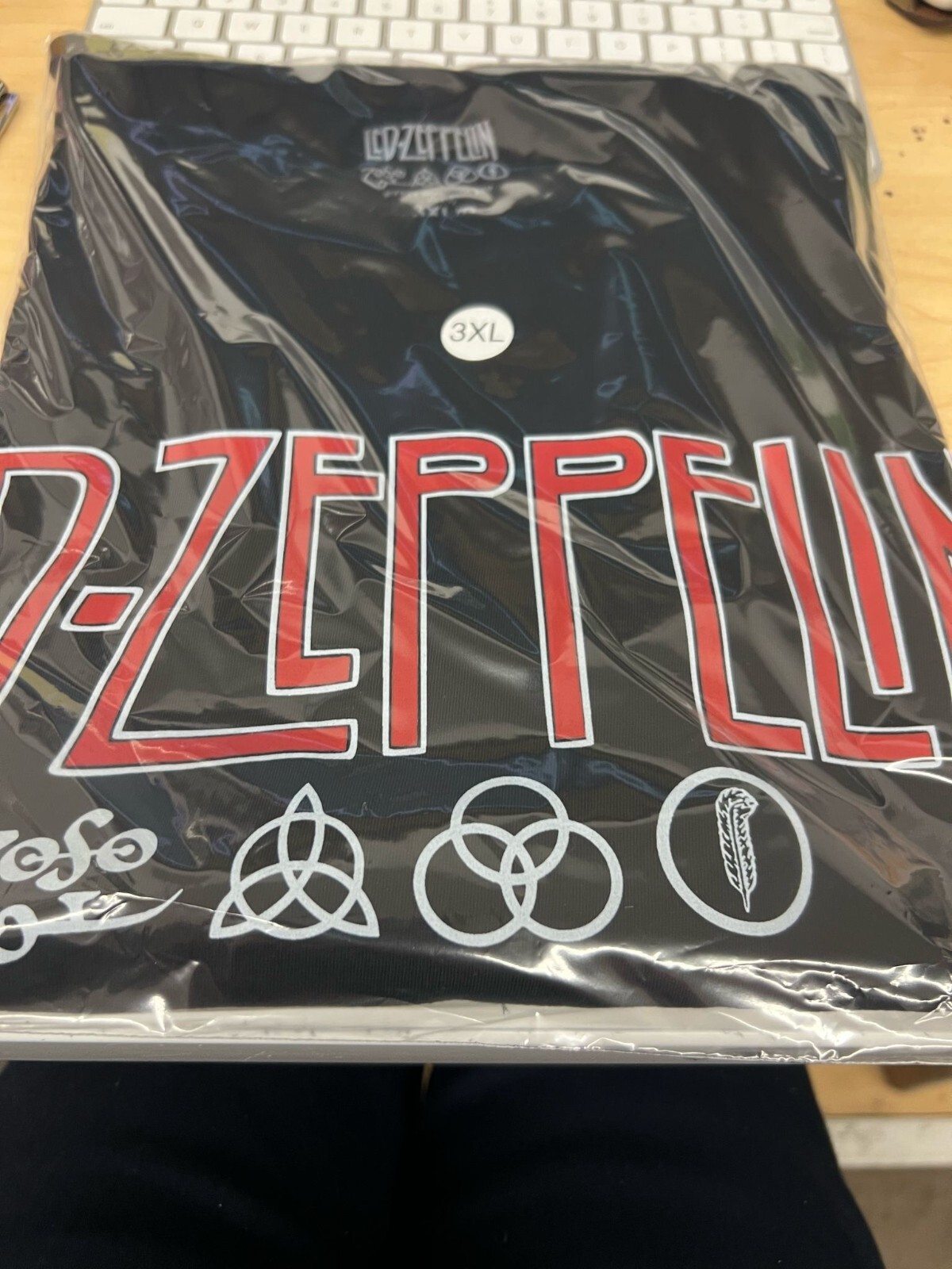 LED ZEPPELIN ZOSO BAND LOGO T SHIRT