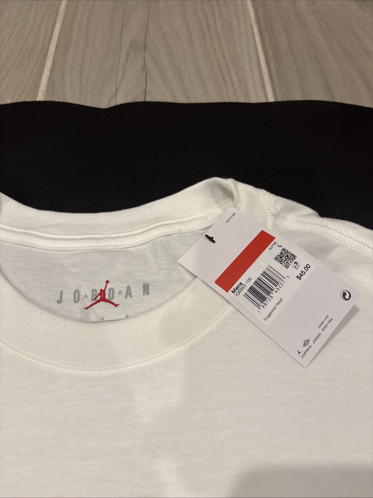 Nike Air Jordan RARE AJ3 Cash T-Shirt White IQ6952-100 Large NWT