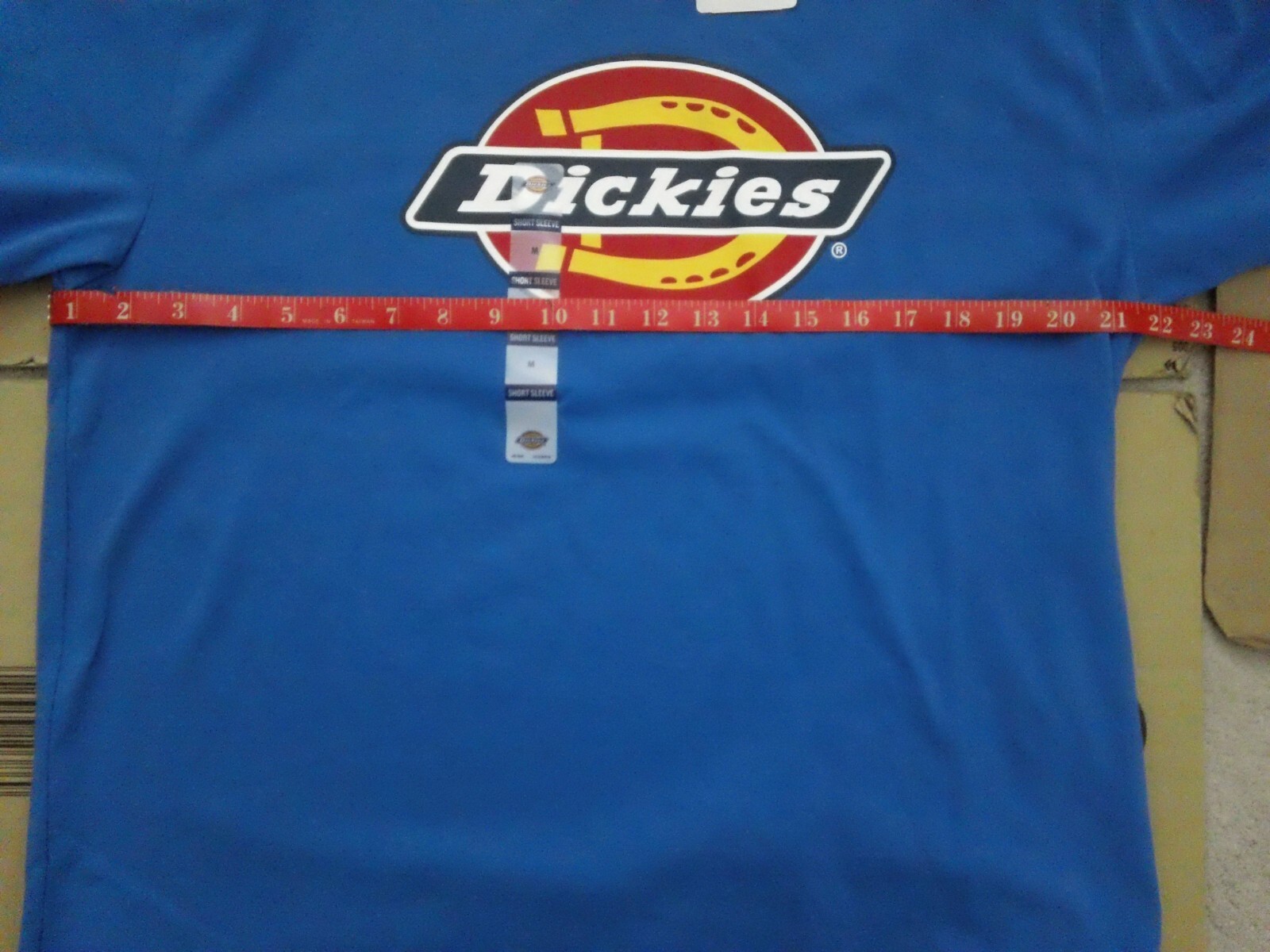 NWT Men’s Size Medium Dickies Logo S/S Blue T-Shirt 100% Cotton