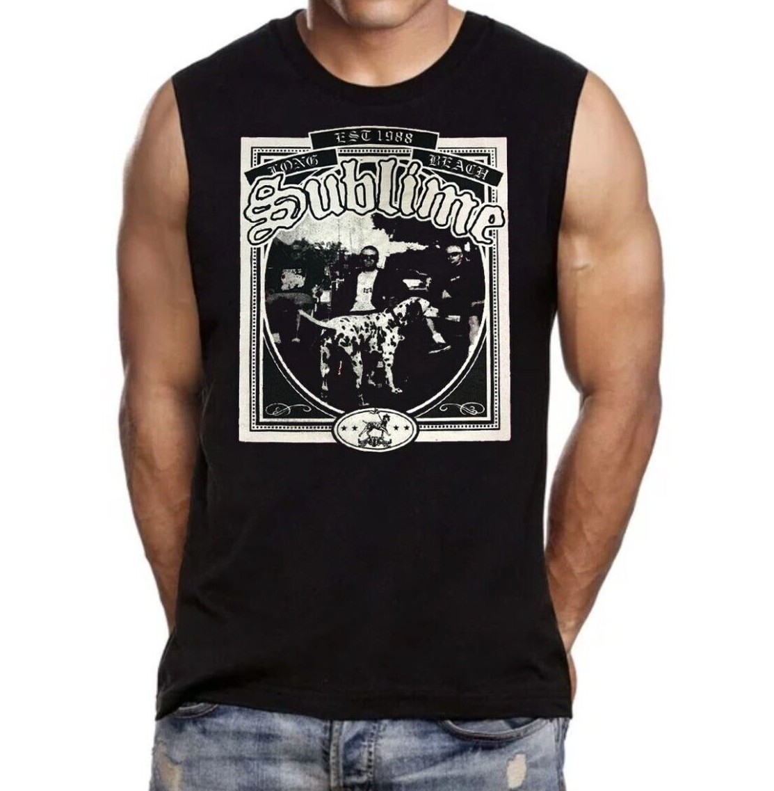 Sublime Dog Muscle Shirt Men’s Sizes (Multiple Variations)