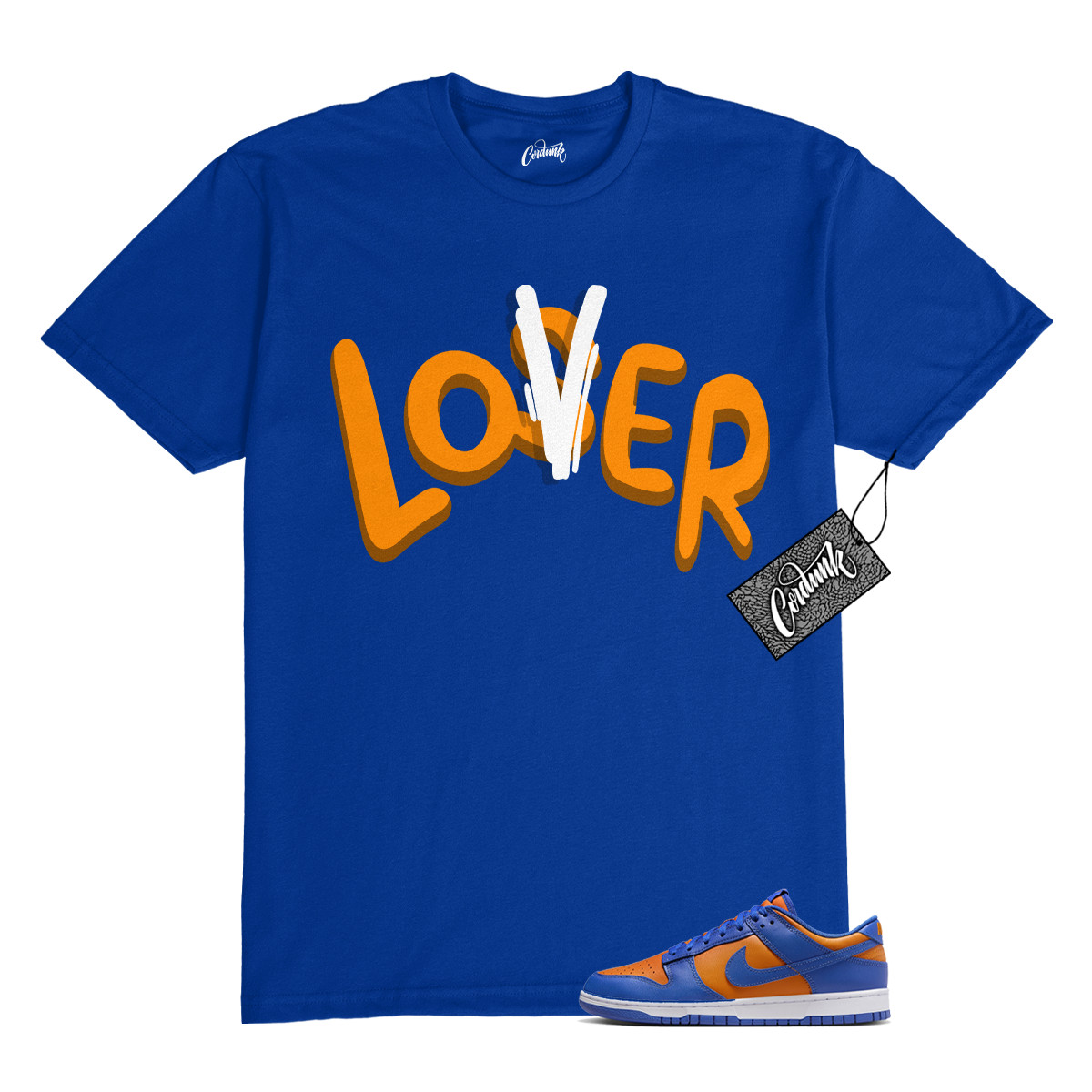 Dunk Knicks Team Royal Blue Orange Low Bright Ceramic T Shirt to Match LO