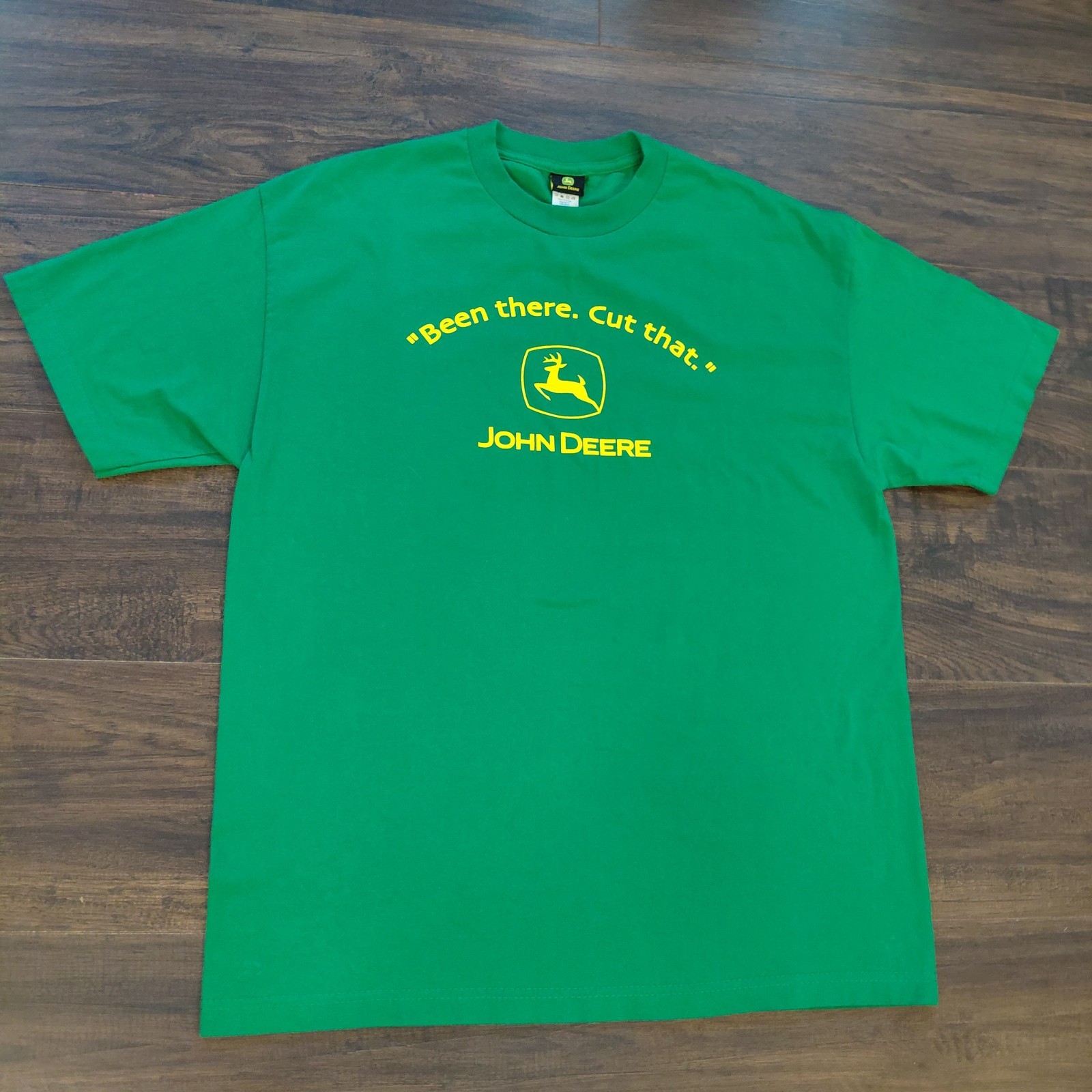 VTG John Deere T Shirt Tee Mens Green Been There Cut That – Size XL