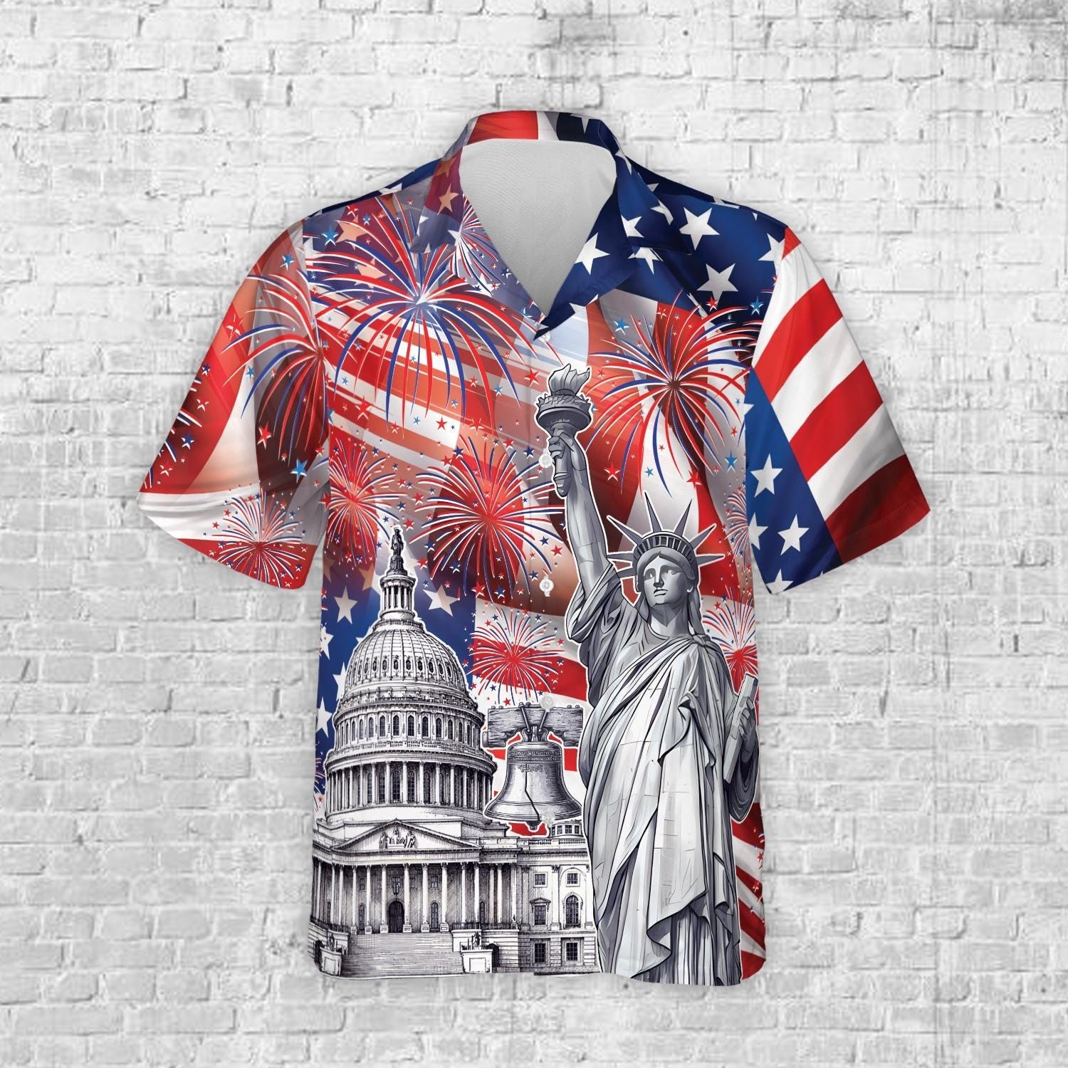 America 250th Anniversary Hawaiian Shirt, 250 Years Of Freedom Button Shirt