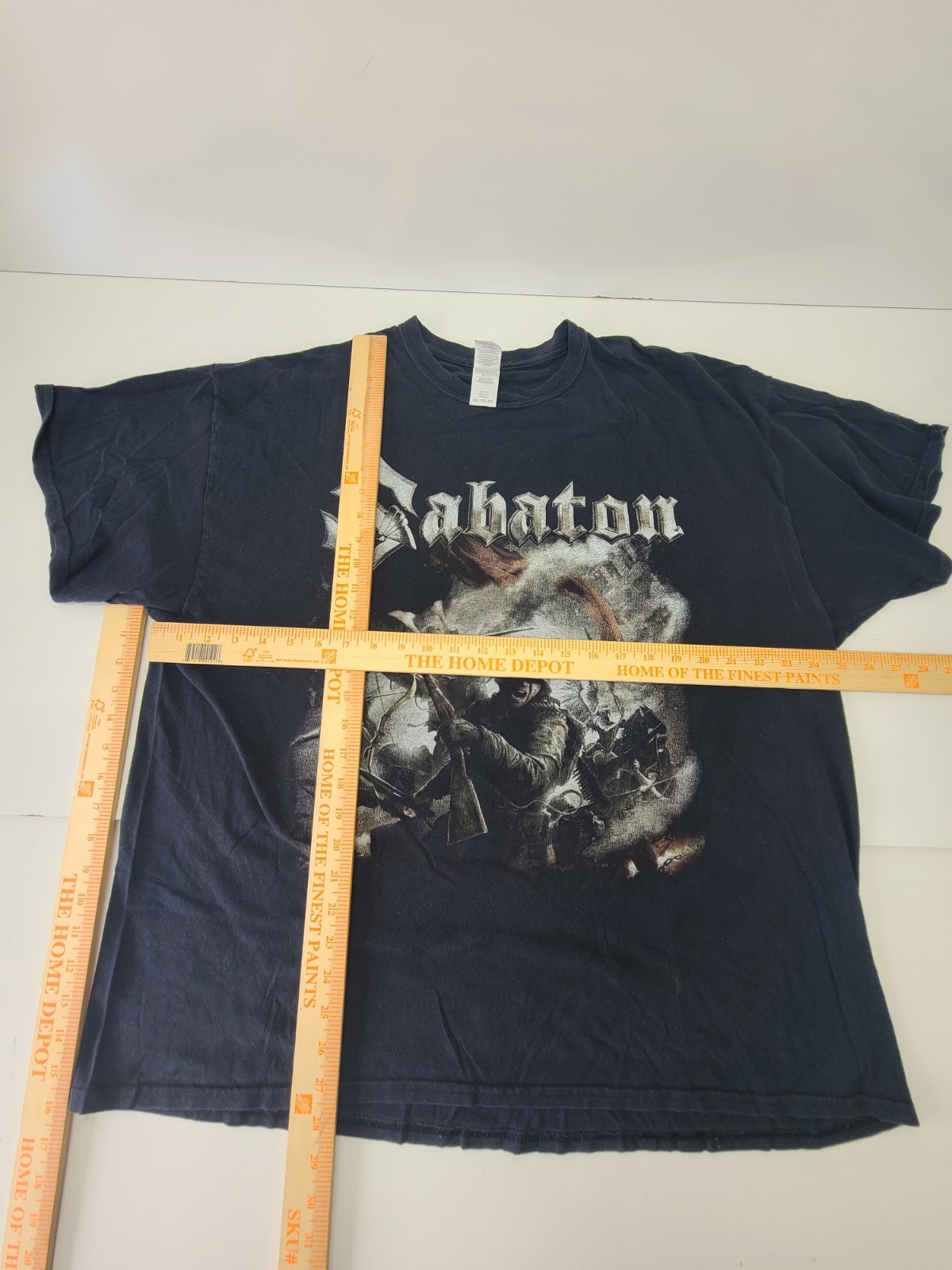 Sabaton The Last Stand Band Shirt Mens 2XL Double Sided Heavy Metal Tour Tee