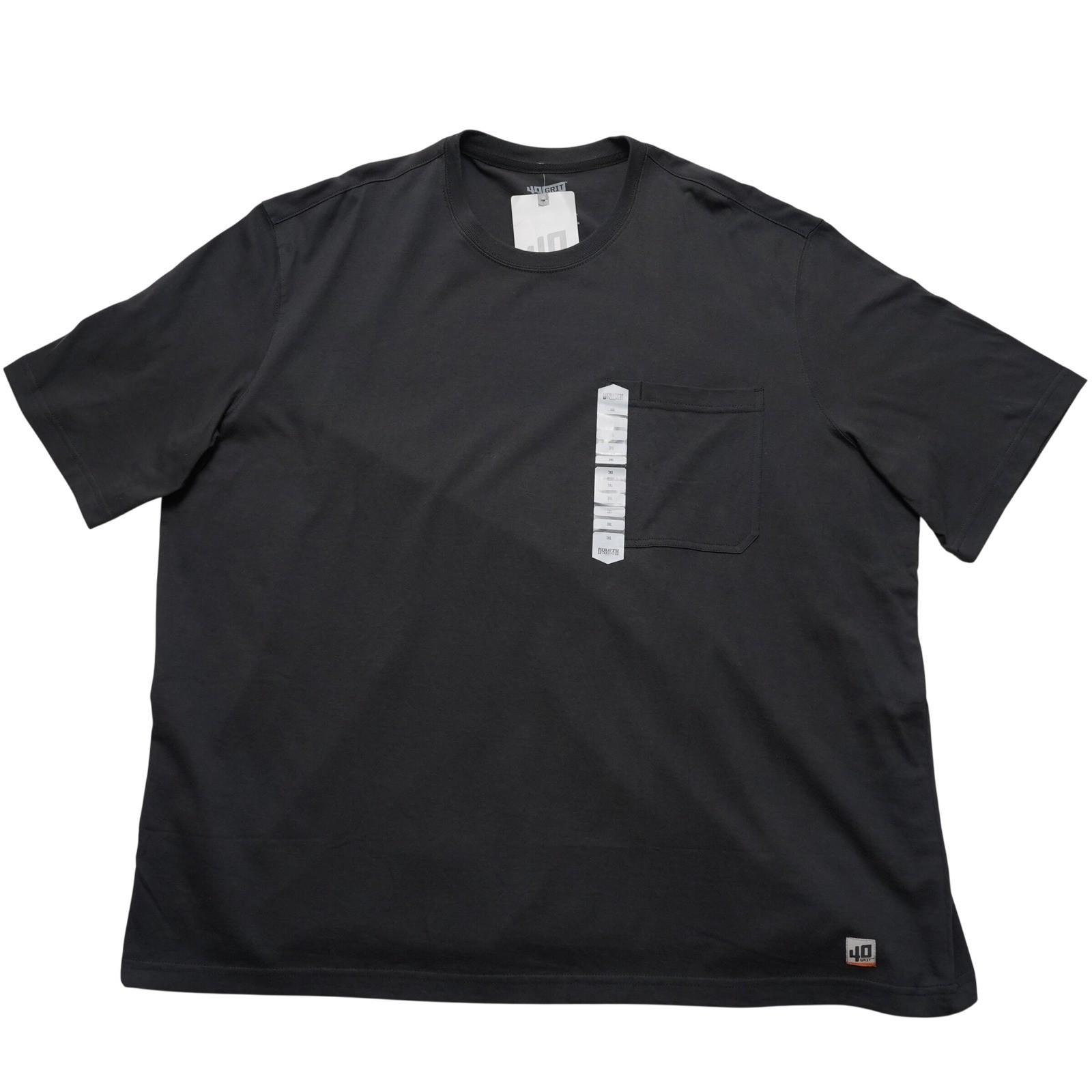 Duluth Trading 40 Grit T Shirt Men 3XL Black Pocket Workwear Tee