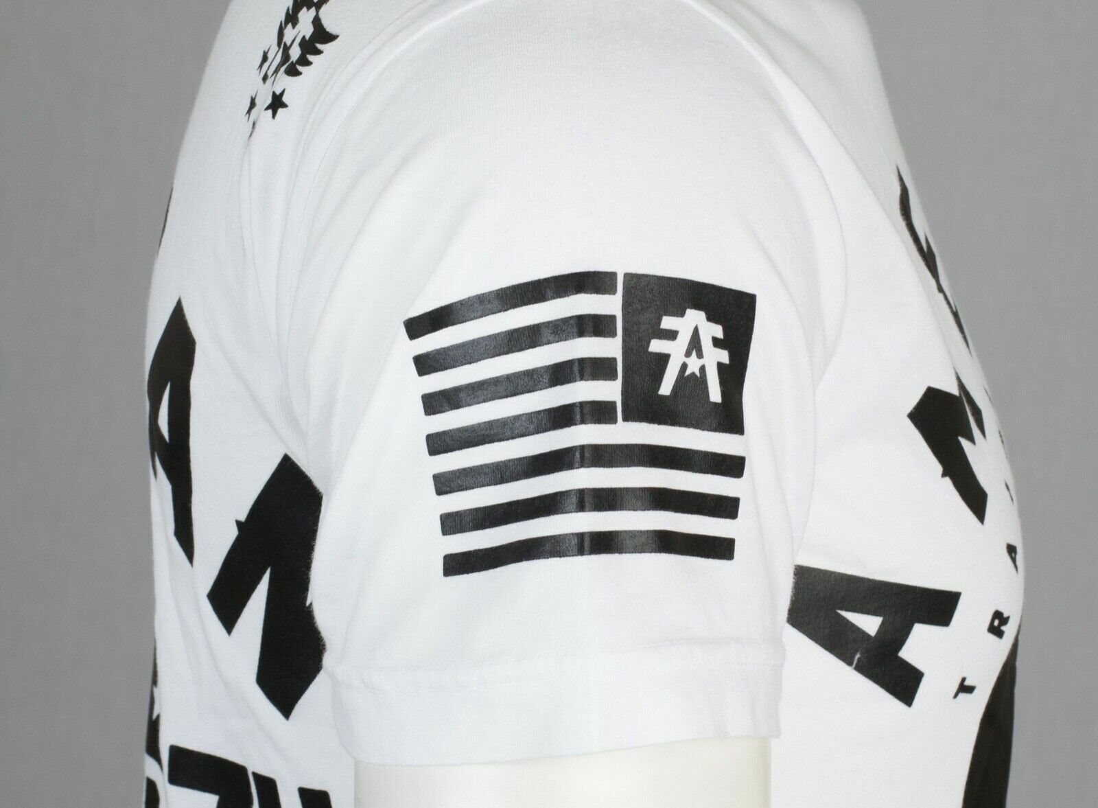 AMERICAN FIGHTER Fort Hays White Athletic Mens Crewneck T-shirt S-3XL NWT