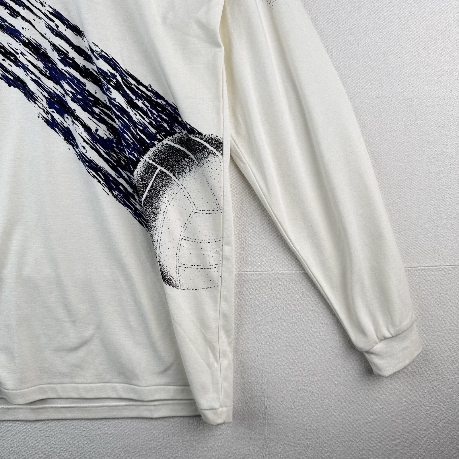 90’s Vintage ASICS Mens 2XL Volleyball Long Sleeve Collar V-Neck New Deadstock