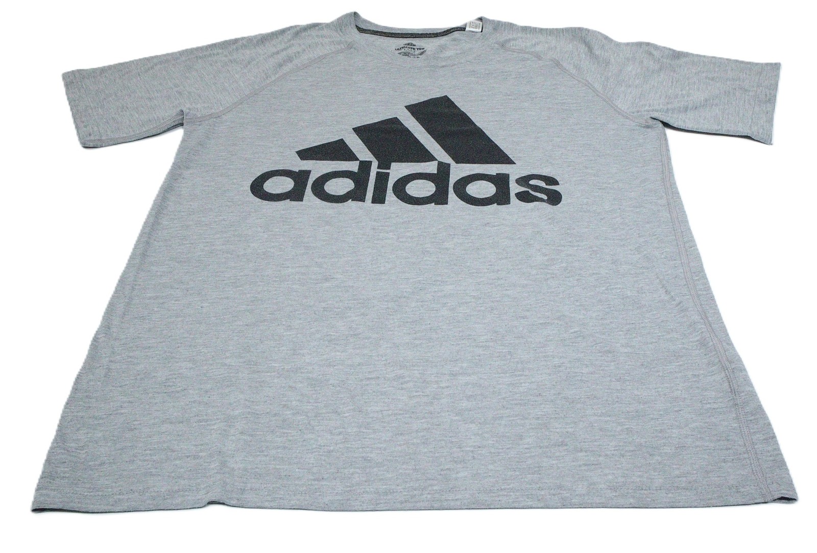 Adidas Ultimate Tee Men’s M/M Grey Short Sleeve Crew Neck Logo T-Shirt T0492