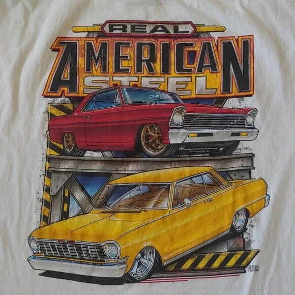 Stith Hot Rods Graphic T-Shirt White Size XL