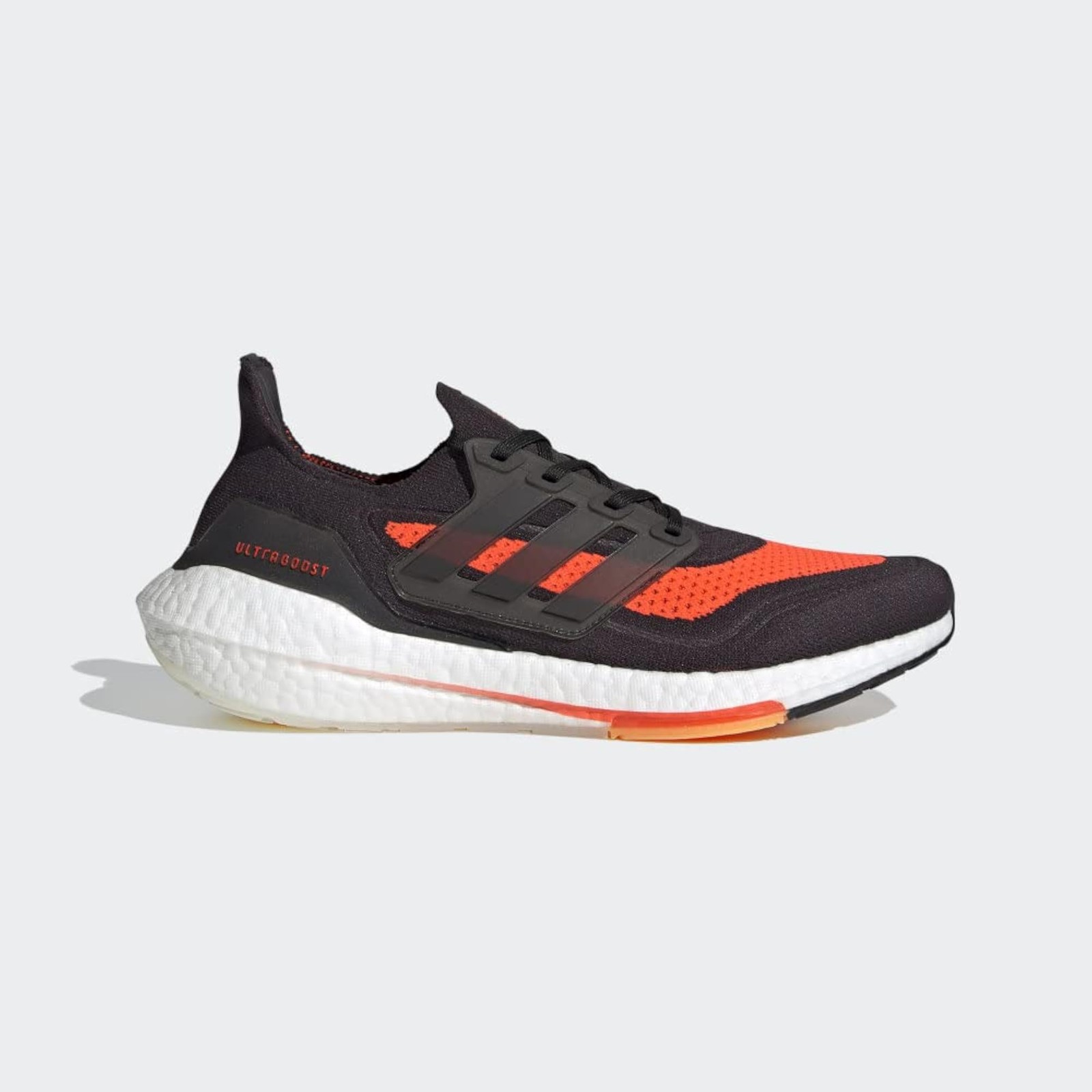 Adidas Men’s Ultraboost 21, Carbon/Black/Solar Red, 12 – Carbon/Black/Solar Red