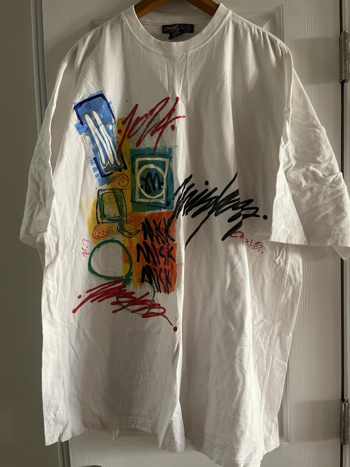 Miskeen Originals Hand Painted Mens 3XL T-Shirt Heavyweight Graffiti