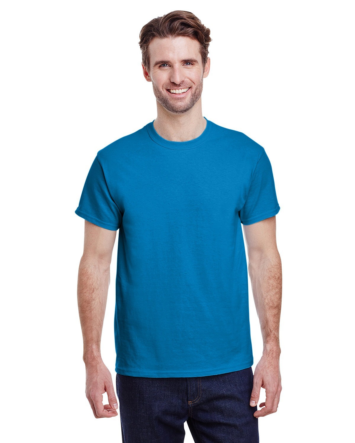 Gildan G500 Adult Solid Heavy Cotton Tee Plain Blank Casual T-Shirt