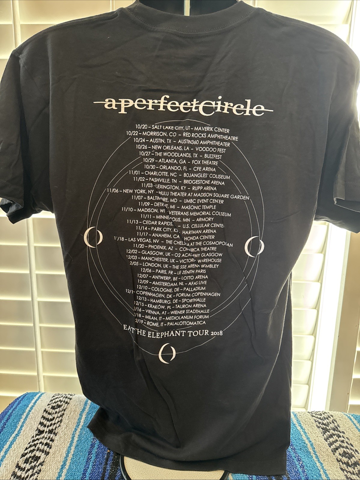 A Perfect Circle Eat The Elephant Large L Official 2018 Tour Shirt Tool New