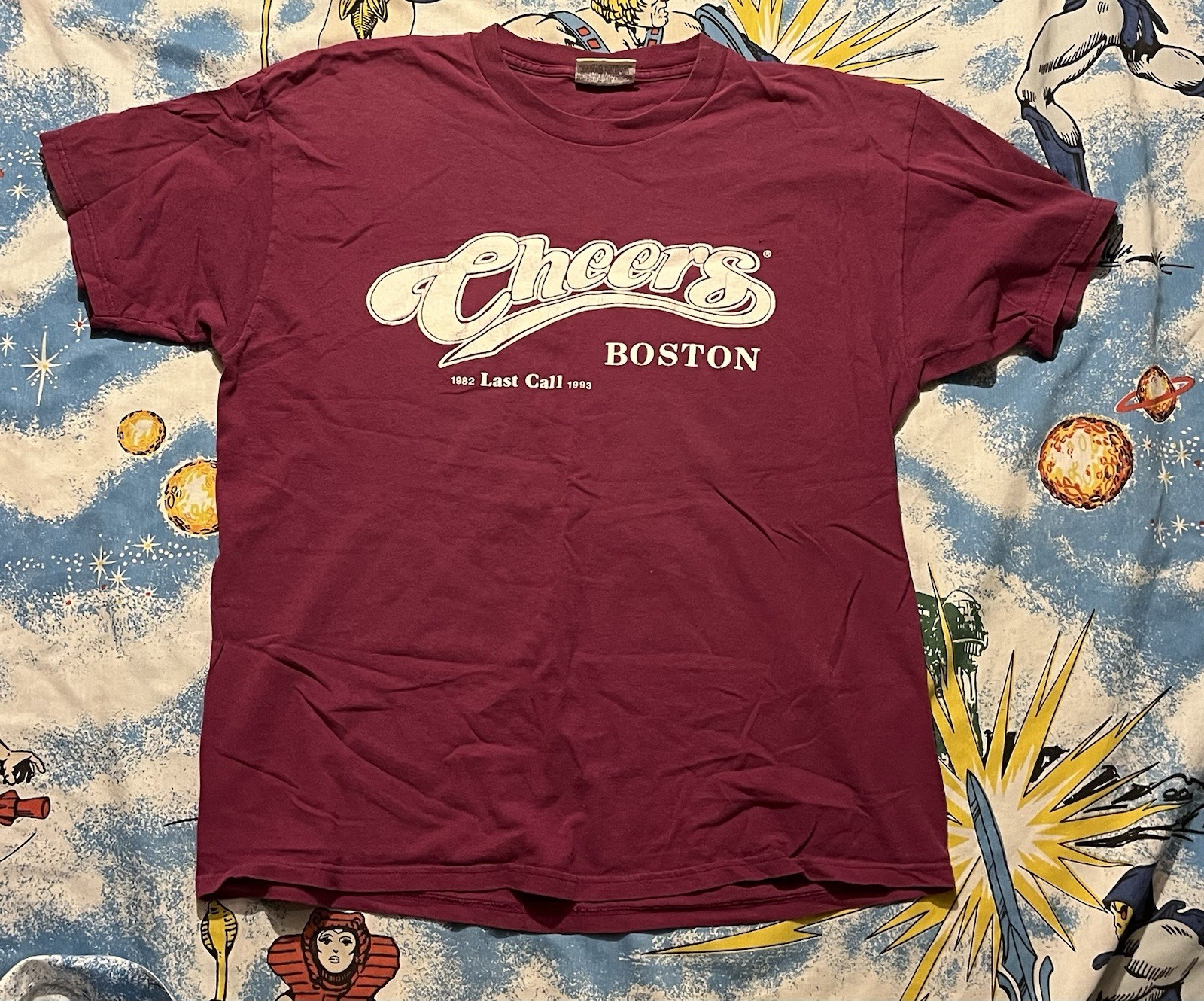 Vintage Cheers TV Show Promo Last Call T Shirt Mens XL Made In USA 1993 Boston
