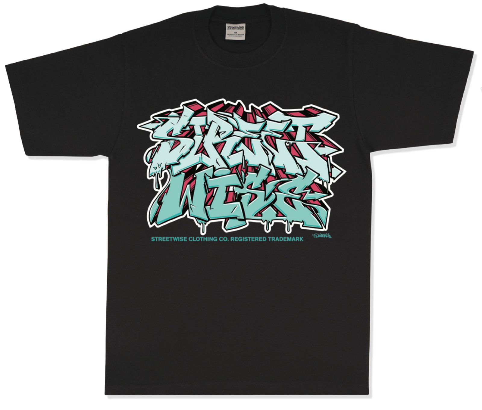 Streetwise Digital Graphic T-Shirt Black M-L-XL-2XL-3XL-4XL-5XL