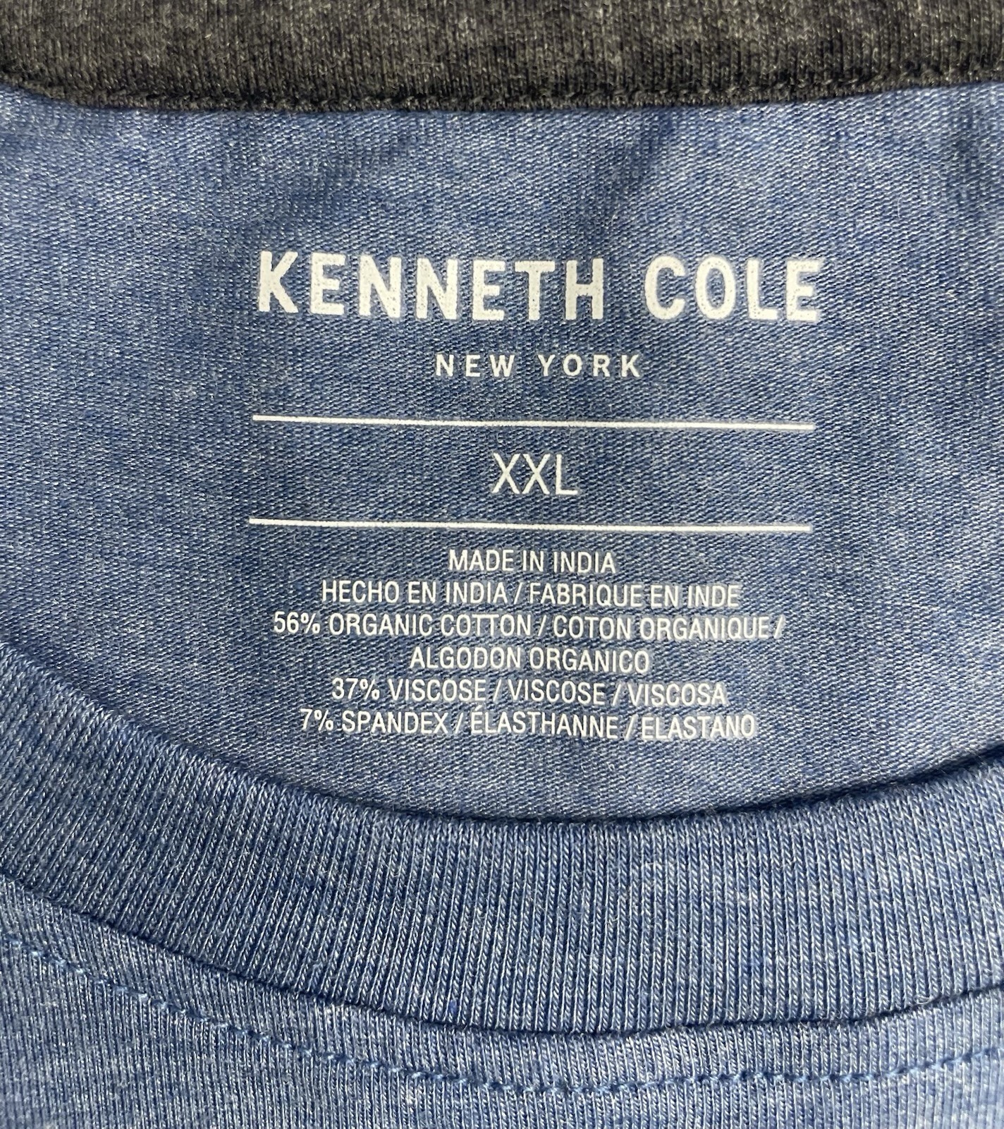 Kenneth Cole Men’s SLIM XXL Lot of 6 Tees (2) Each Color “fit like size LARGE”