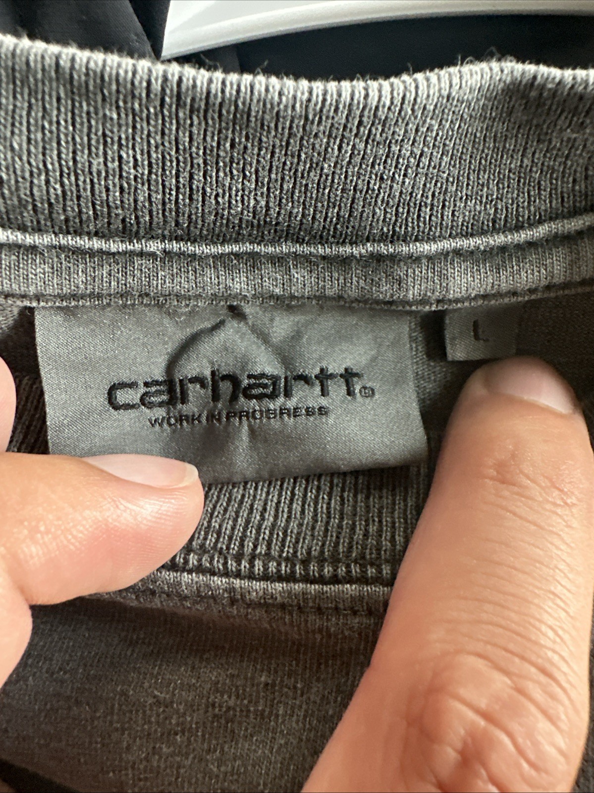 Carhartt Work In Progress Washed Grey Long Sleeve