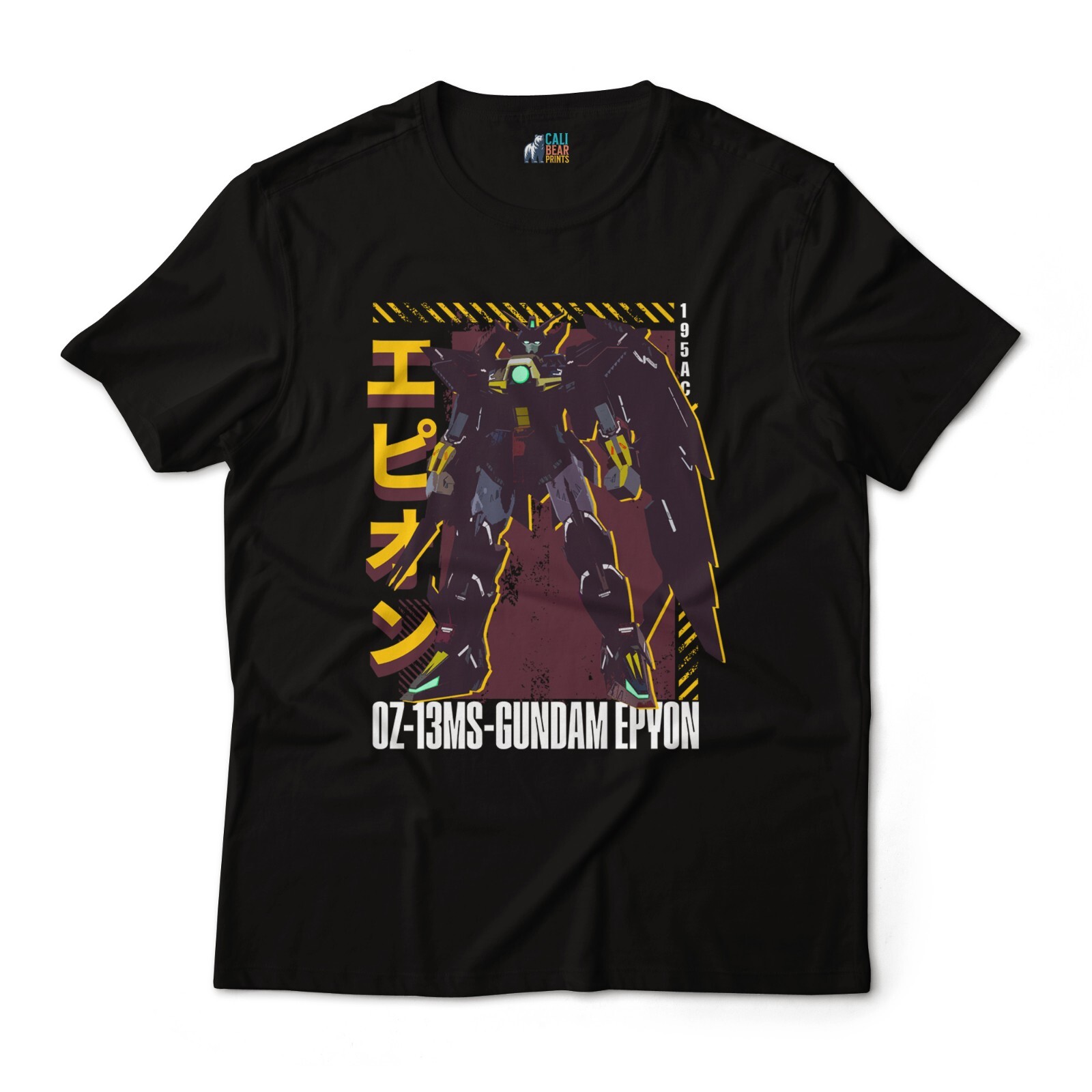 Mobile Suit Gundam Wing OZ-13 MS Gundam Epyon Anime Graphic Art Cotton T-Shirt