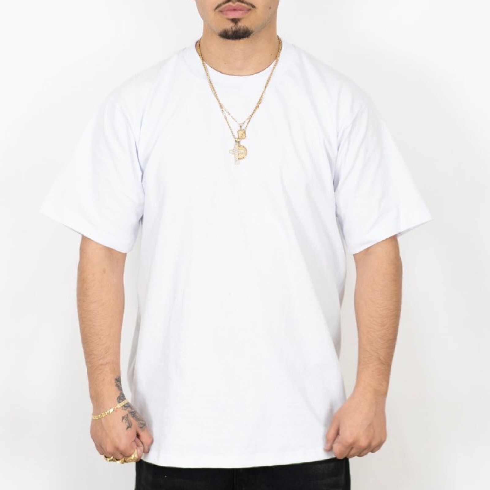 3 PACK FB COUNTY MENS HEAVY HARD SHORT SLEEVE T SHIRTS HEAVYWEIGHT COTTON TEE