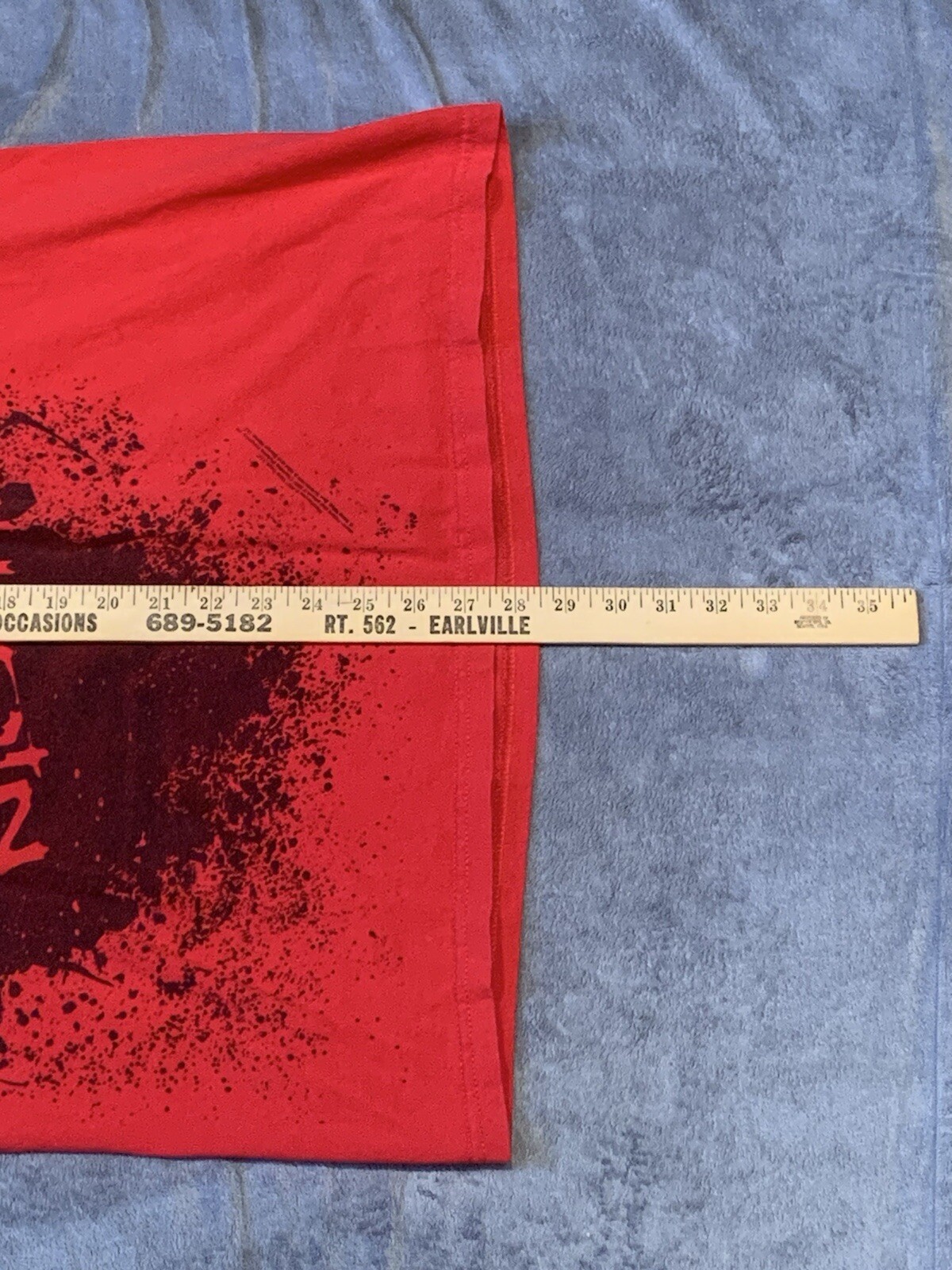 2007 Retro 30 Days Of Night Movie Promo Red Graphic T Shirt Size Large