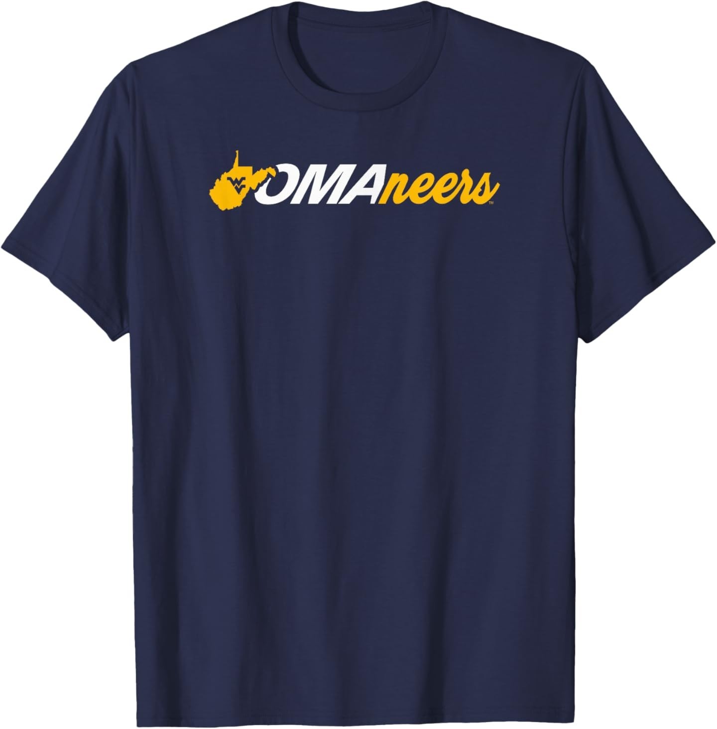West Virginia Mountaineers CWS Baseball 2026 Omaneers Navy T-Shirt