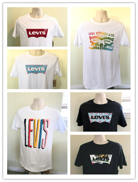 NWT Levi’s Men’s Graphic Printed Crew Neck Short Sleeve T-Shirt free ship