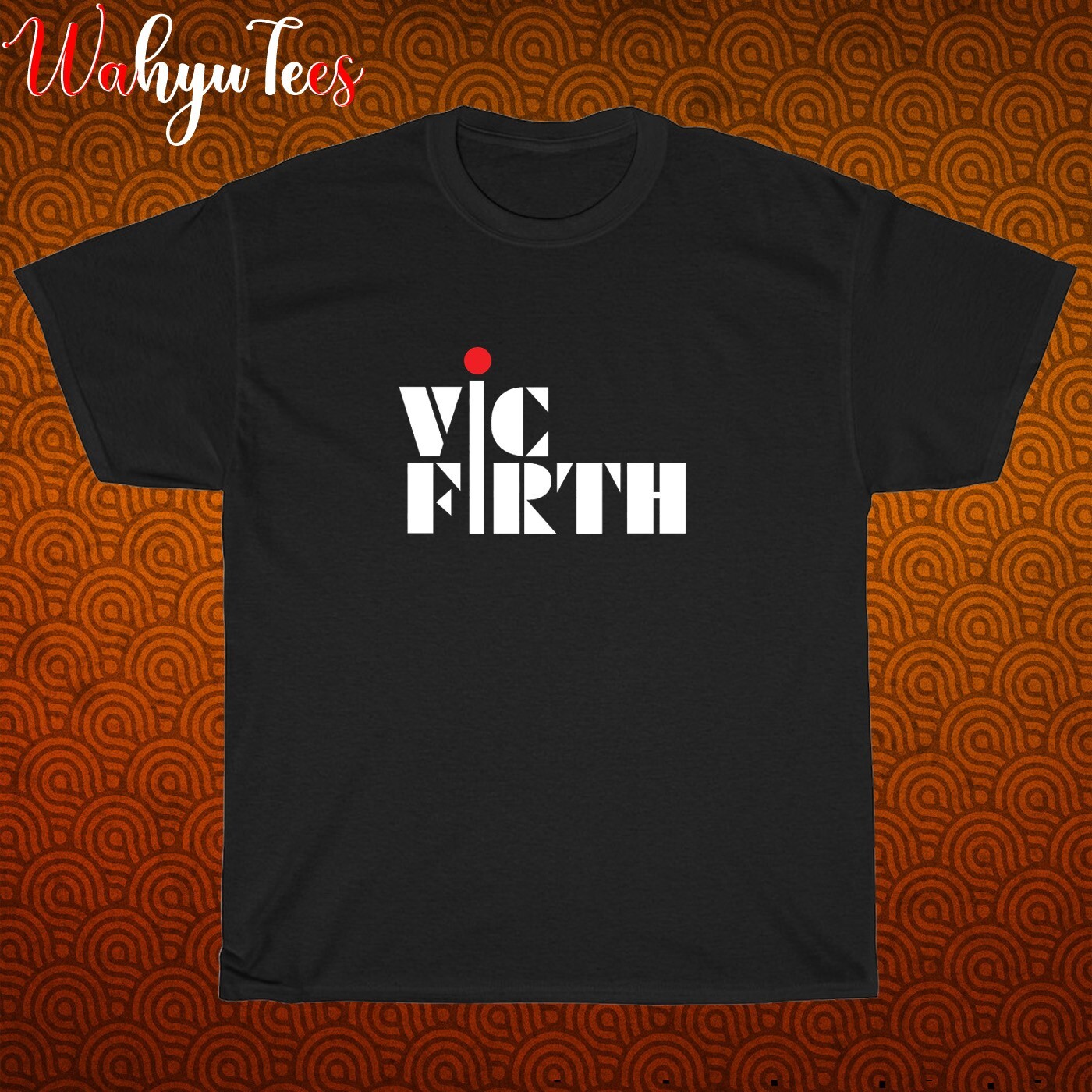 New Vic Firth Logo Black/Grey/Navy/White Size S-5XL Unisex T-Shirt