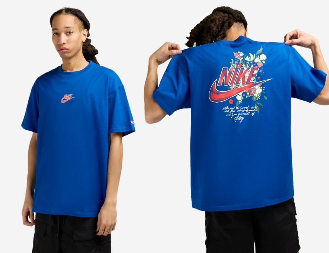 NWT Men’s Nike NSW Air Max 90 Invisible Scenery Royal Blue T-Shirt HF4498-480