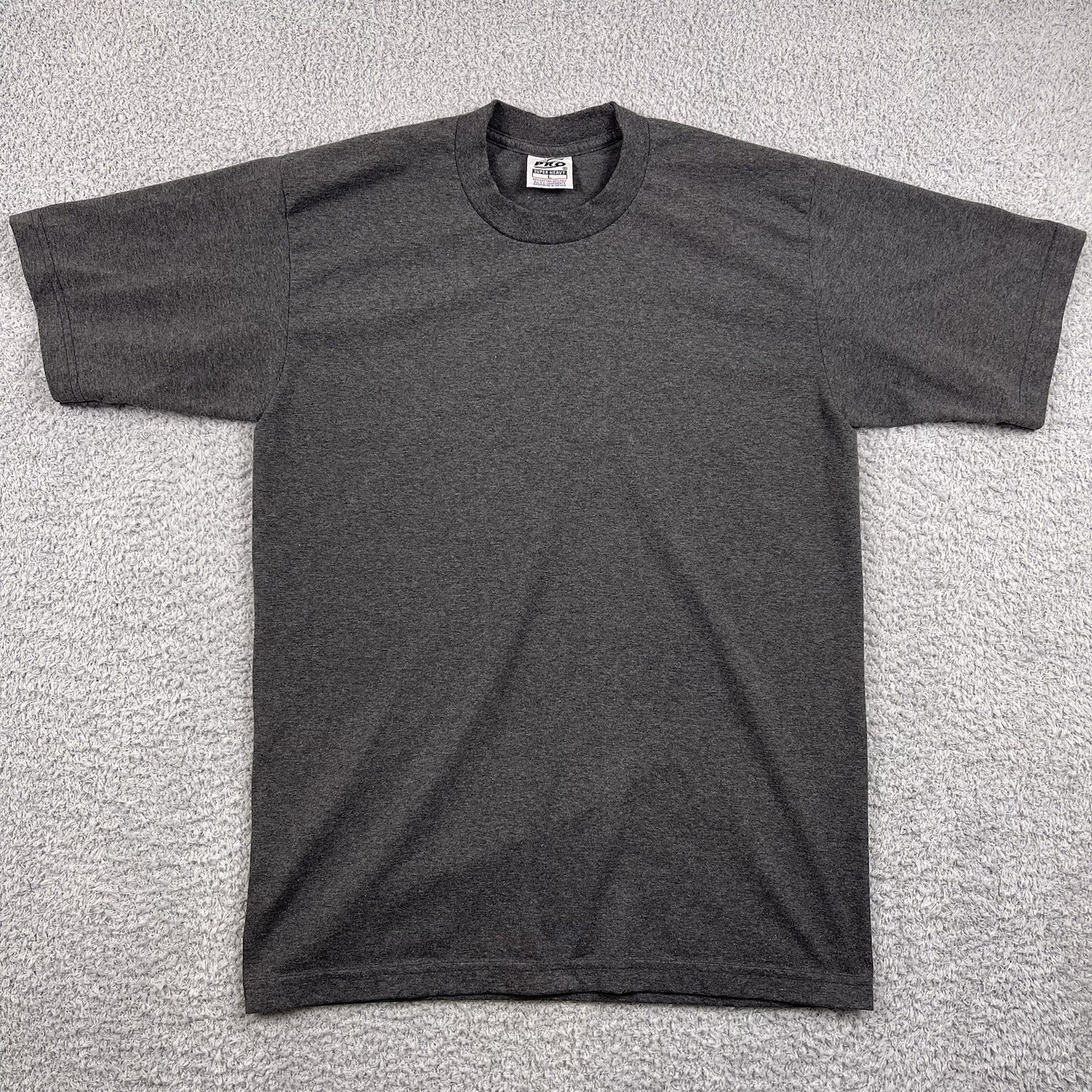 PROCLUB PRO CLUB MENS PLAIN SHIRT Supper Heavy Size L SHORT SLEEVE TEE