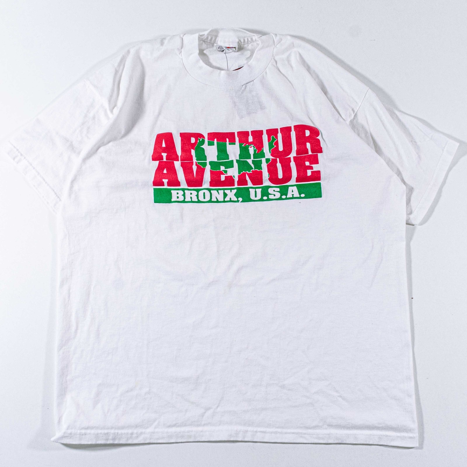 Vintage 90s Arthur Avenue Bronx NY Little Italy T-Shirt XL Italian Heritage Tee