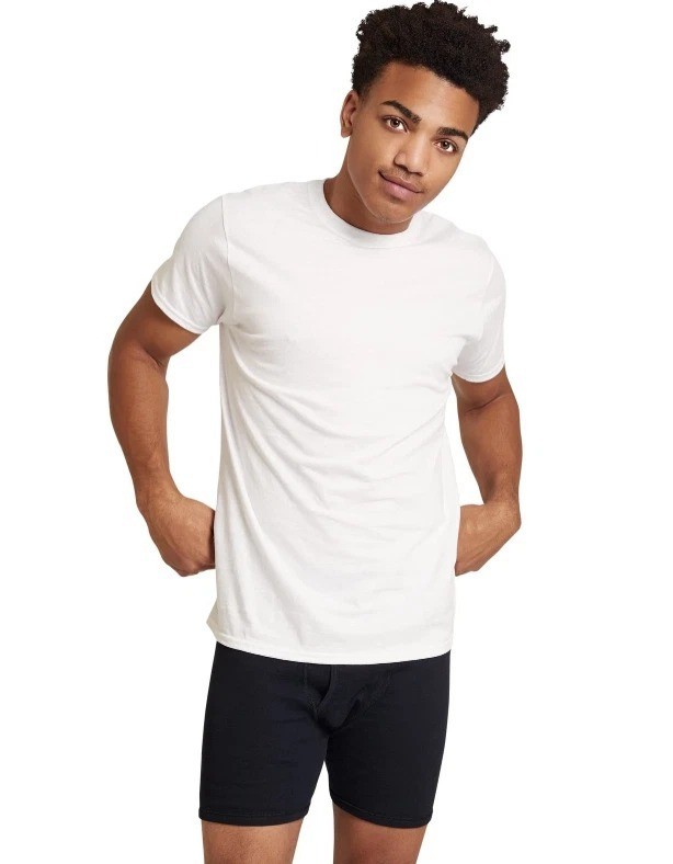 Gildan Men’s Crew T-shirts, Multipack, Style G1100, White 6-Pack ( Select Size)