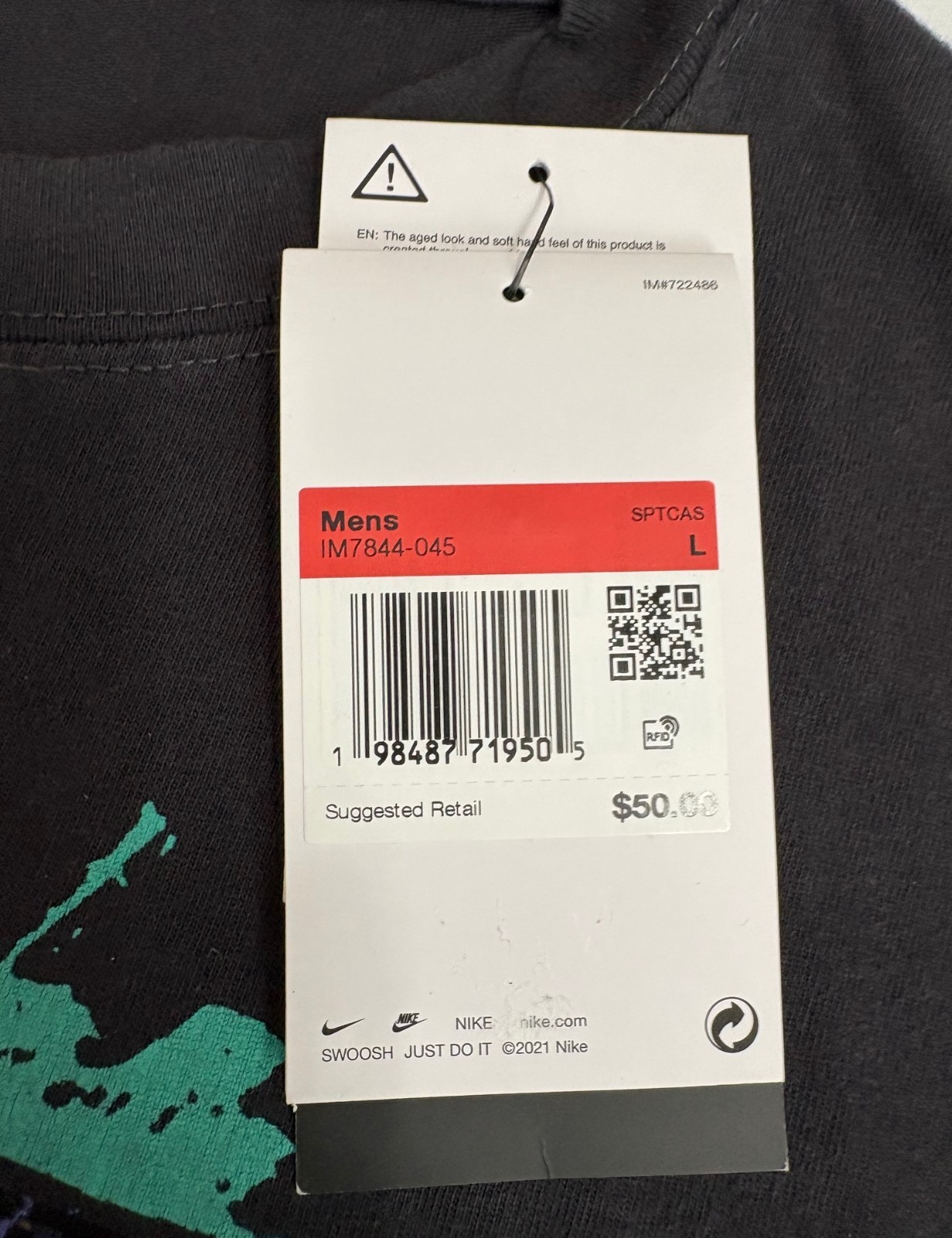 Nike Max 90 Men’s Black T-Shirt Sz Large DNA Reissued Gear IM7844-045