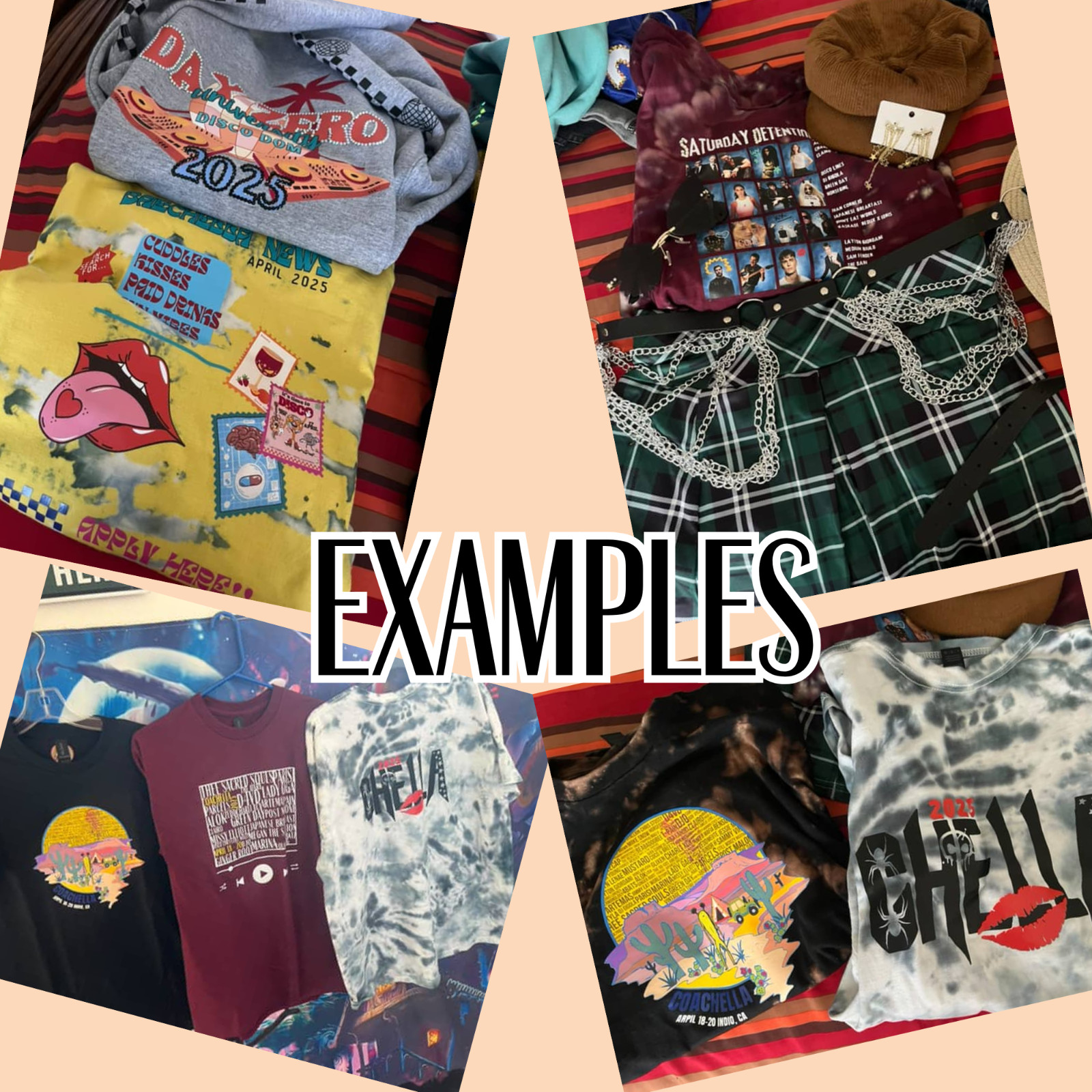 Personalized Custom Festival Attire | One of a Kind Shirt Tops Graphic Tees