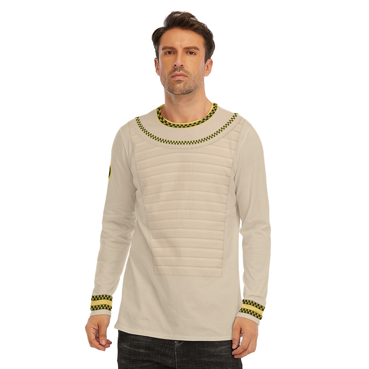 BSG Colonial Warrior Long Sleeve Uniform T-Shirt Galactica | 190GSM Cotton