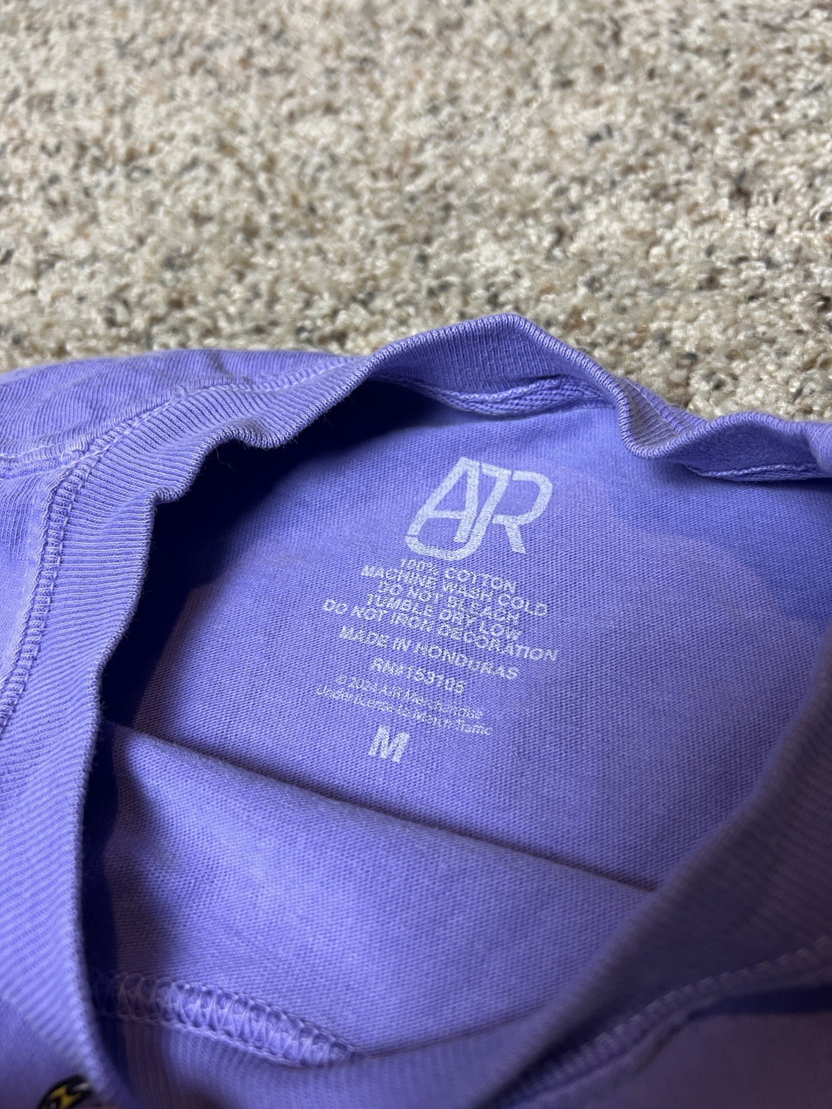 AJR THE MAYBE MAN TOUR 2024 Purple Unisex TShirt (size Medium)