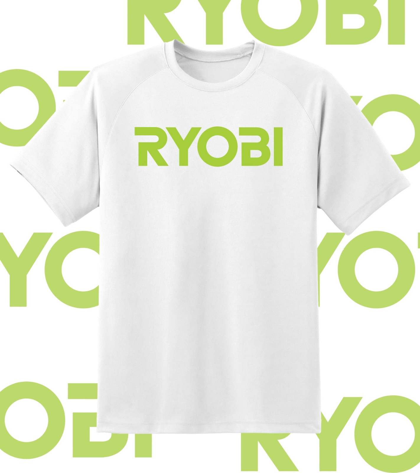 Ryobi Tools TEXT Logo shirt 6 Sizes Youth Med- Adult 6XL! Fast Ship!