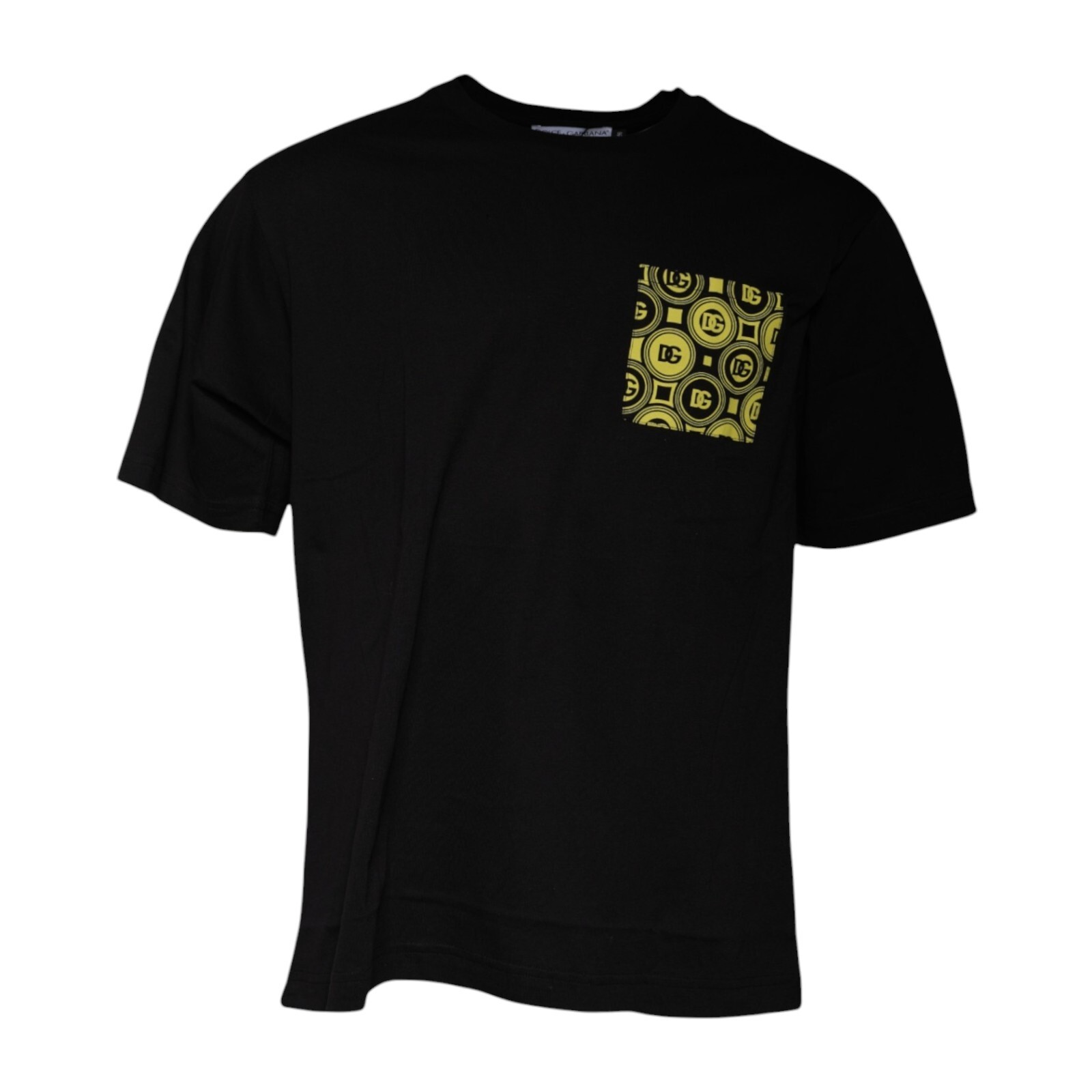 DOLCE & GABBANA T-shirt Black Logo Print Cotton Short Sleeve IT46/US36/S 600usd
