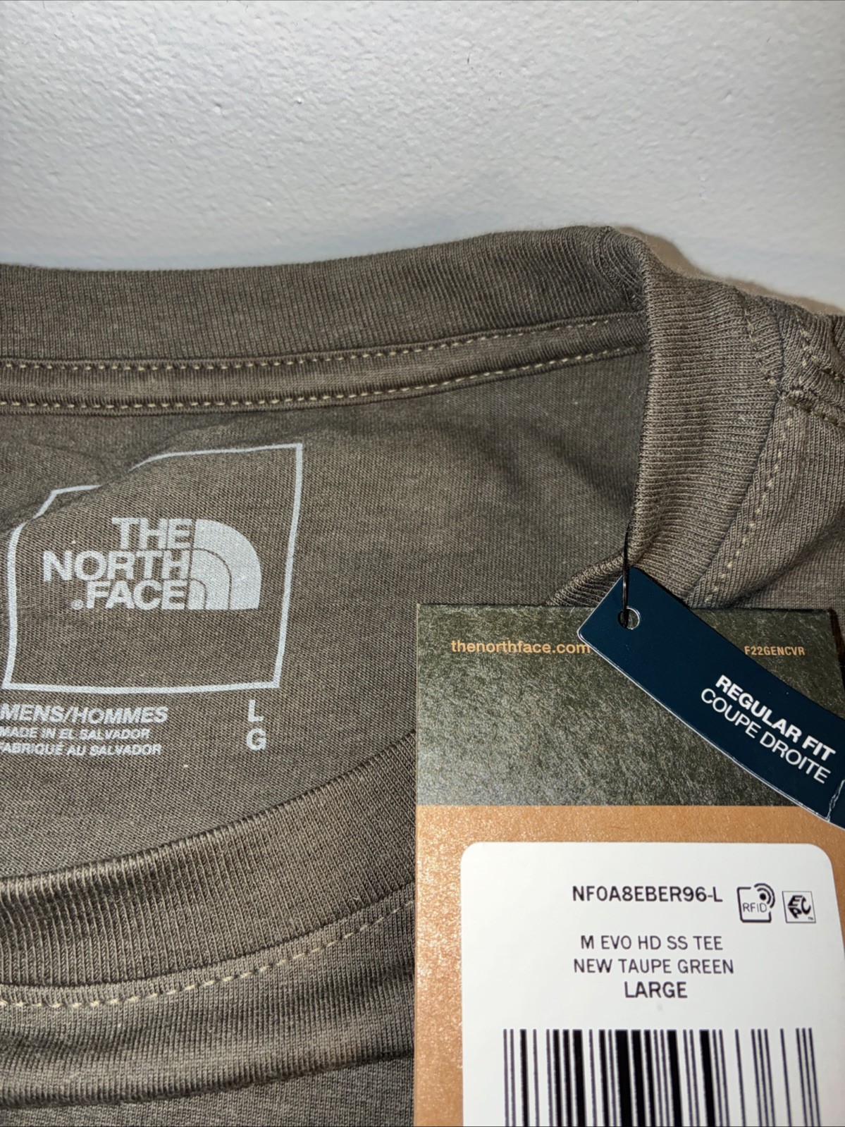 NWT The North Face Men’s Evo Short Sleeve Size Large New Taupe Green