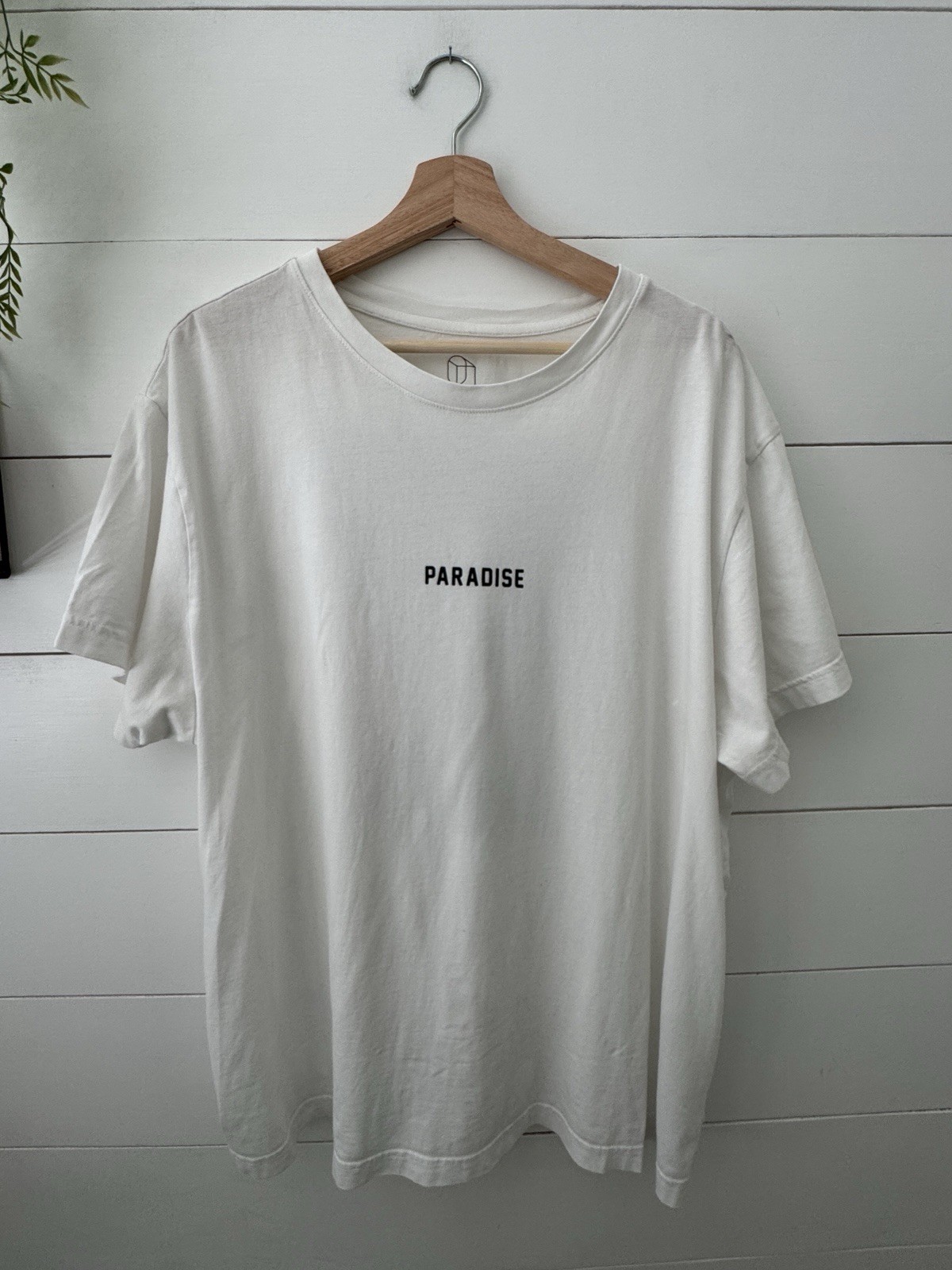 Original Use White Graphic Drop Shoulder Heavyweight Boxy Fit T-Shirt Men’s XXL