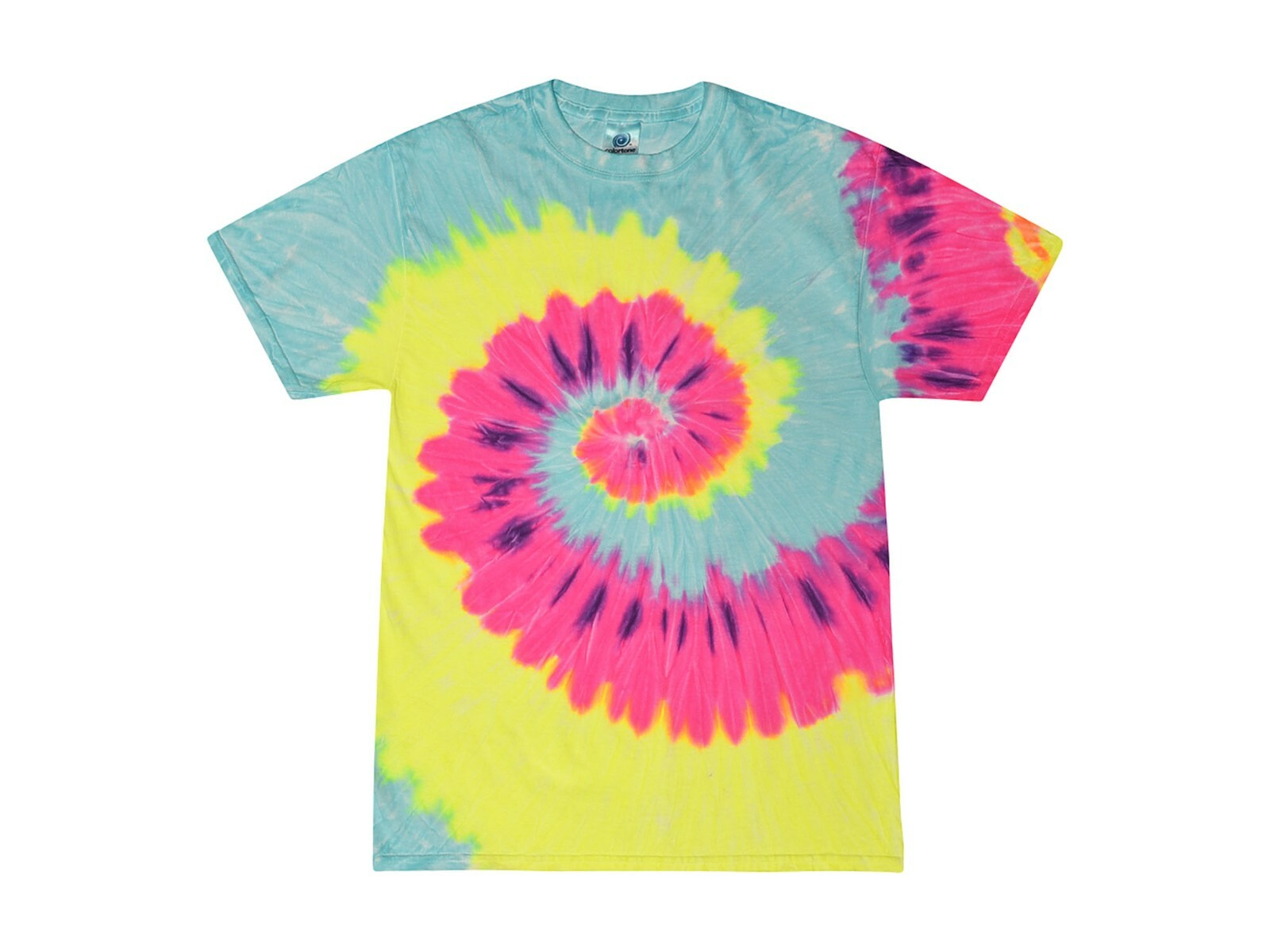 Pick a Multi-color Rainbow Tie Dye T-Shirts 100% Cotton Kids & Adults