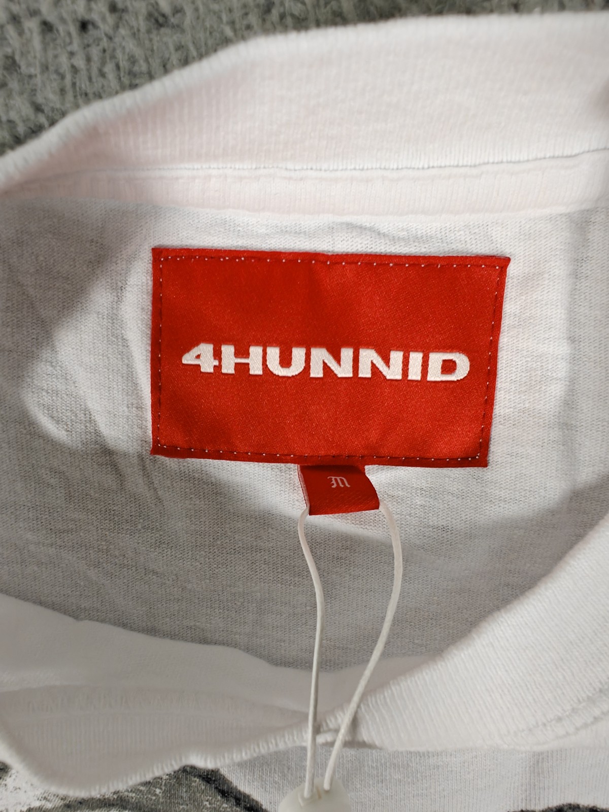 4Hunnid Shirt Mens Medium White Try Your Luck Brass Knuckles Graphic Tee New