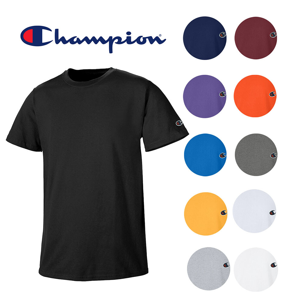 Champion Men’s Athletic Wear T425 Short Sleeve Tag Free Workout Gym T Shirt