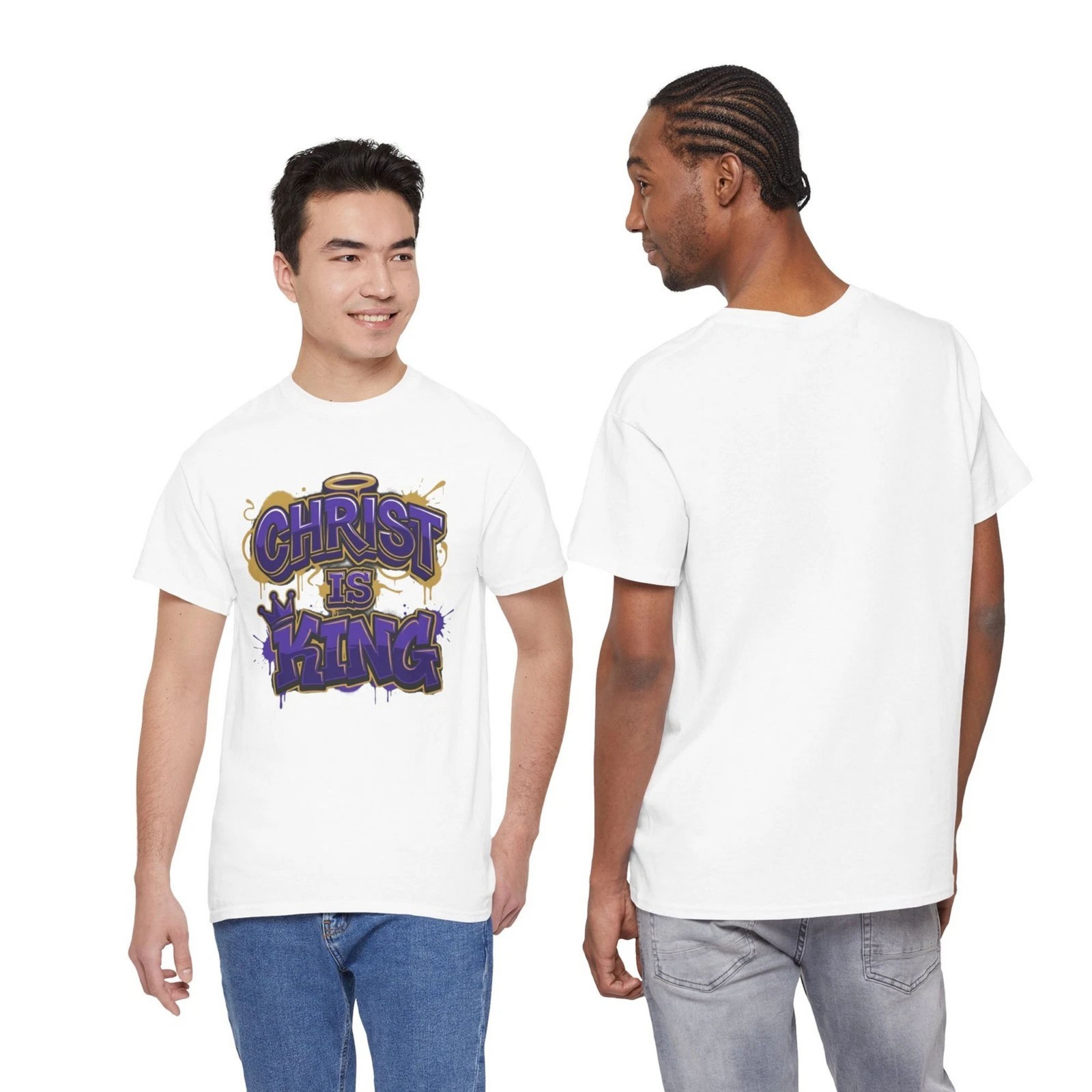 Christ Is King T-Shirt | Religious Christian Graphic Tee FREESHIPS