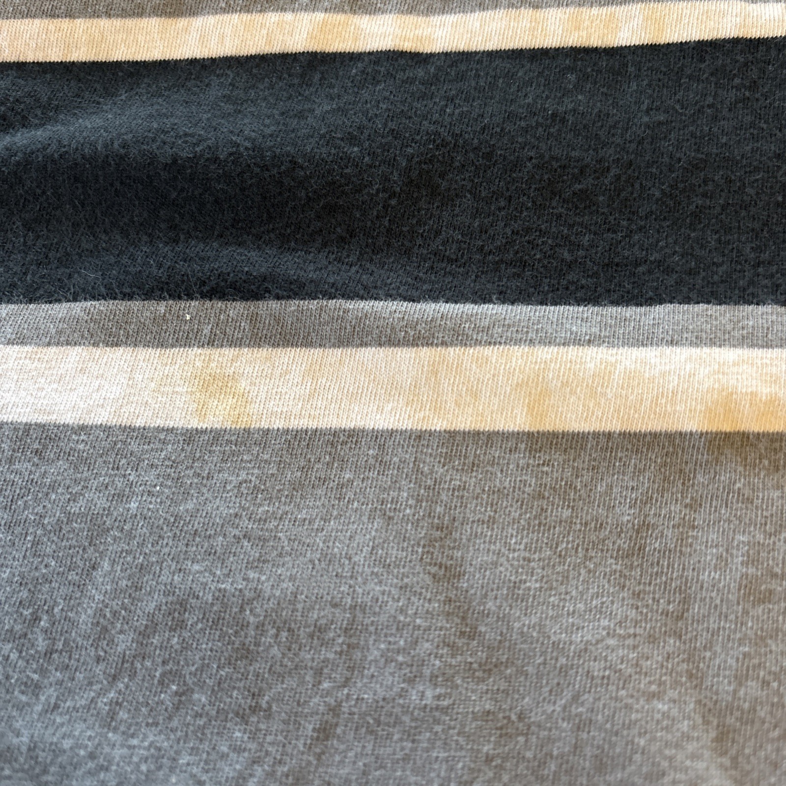 Nike The Nike Tee Men’s Striped T-Shirt Gray White Black Large See Pics