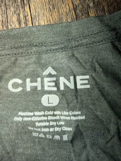Chene Gear T-Shirt L Logo Tee Grey Duck Hunting Arkansas NICE