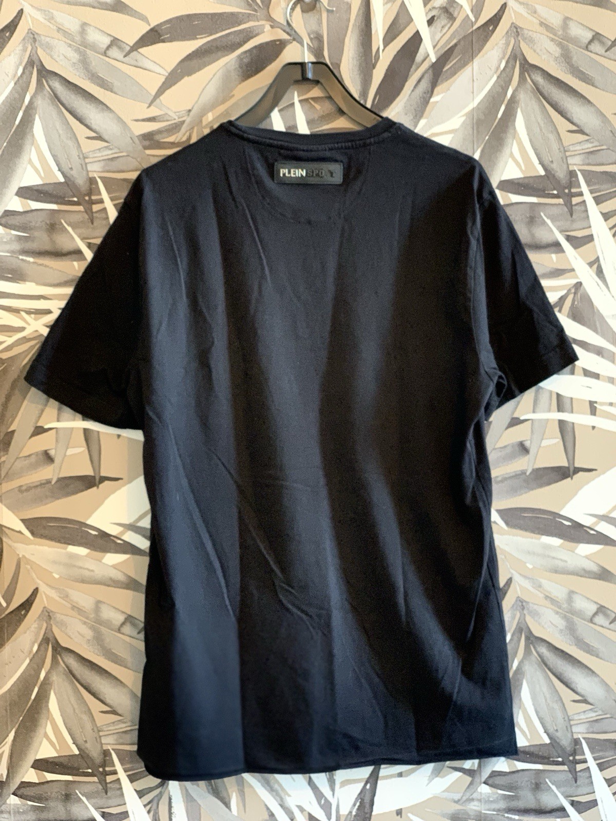 Men’s Plein Sport man 100% cotton cotton black crew neck T-shirt S