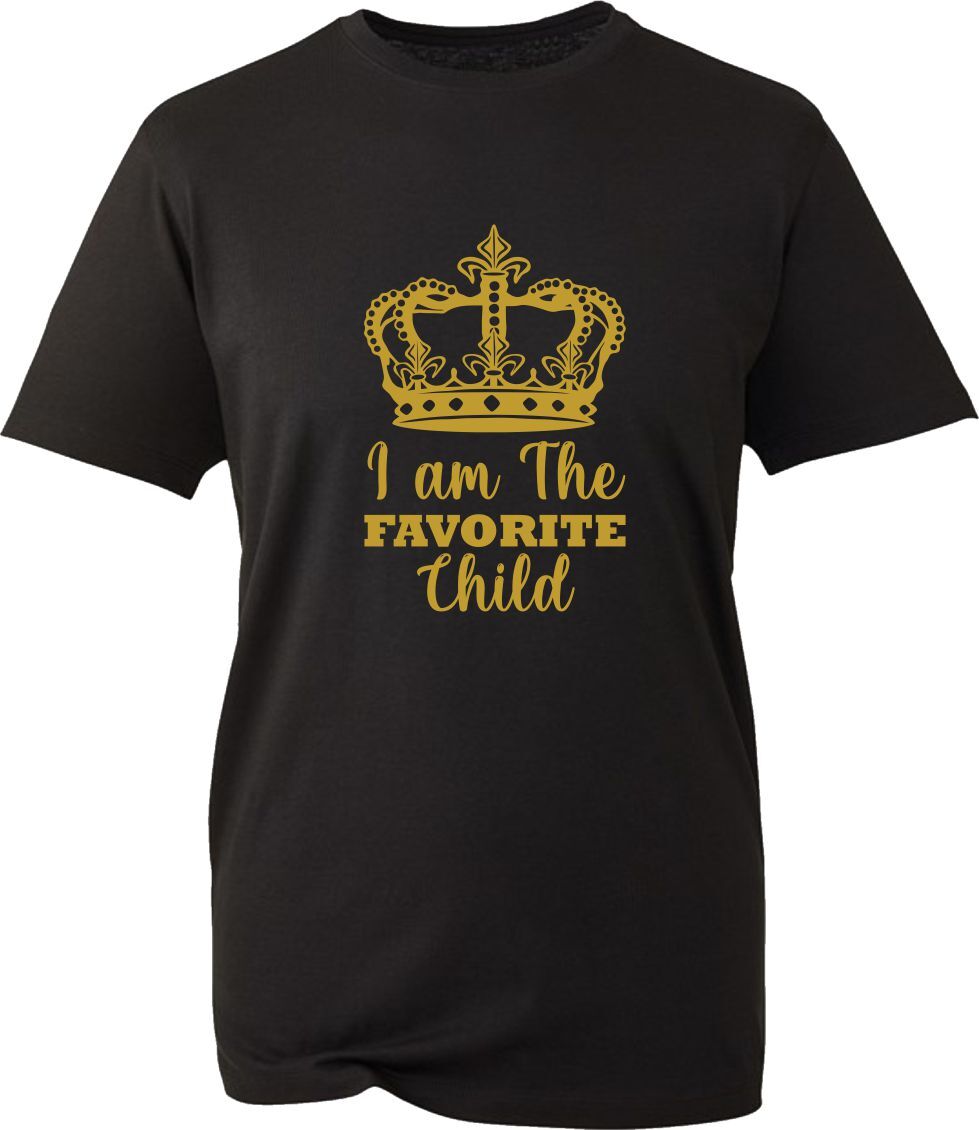 I’m The Favourite Child T-Shirt Funny Sarcastic Slogan Siblings Rivalry Tee Top