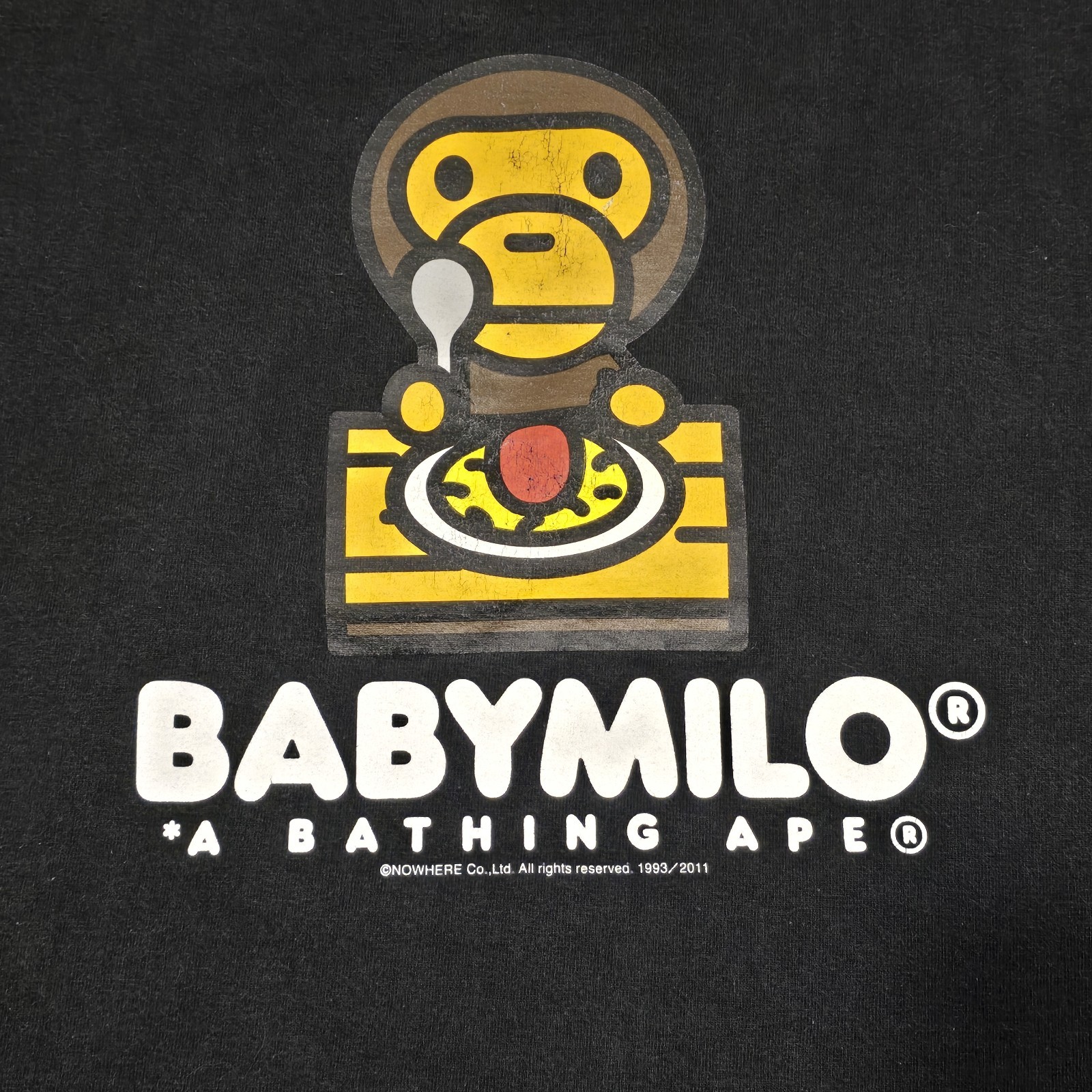 Rare BAPE T-shirt Baby Milo Mens Medium Made In Japan
